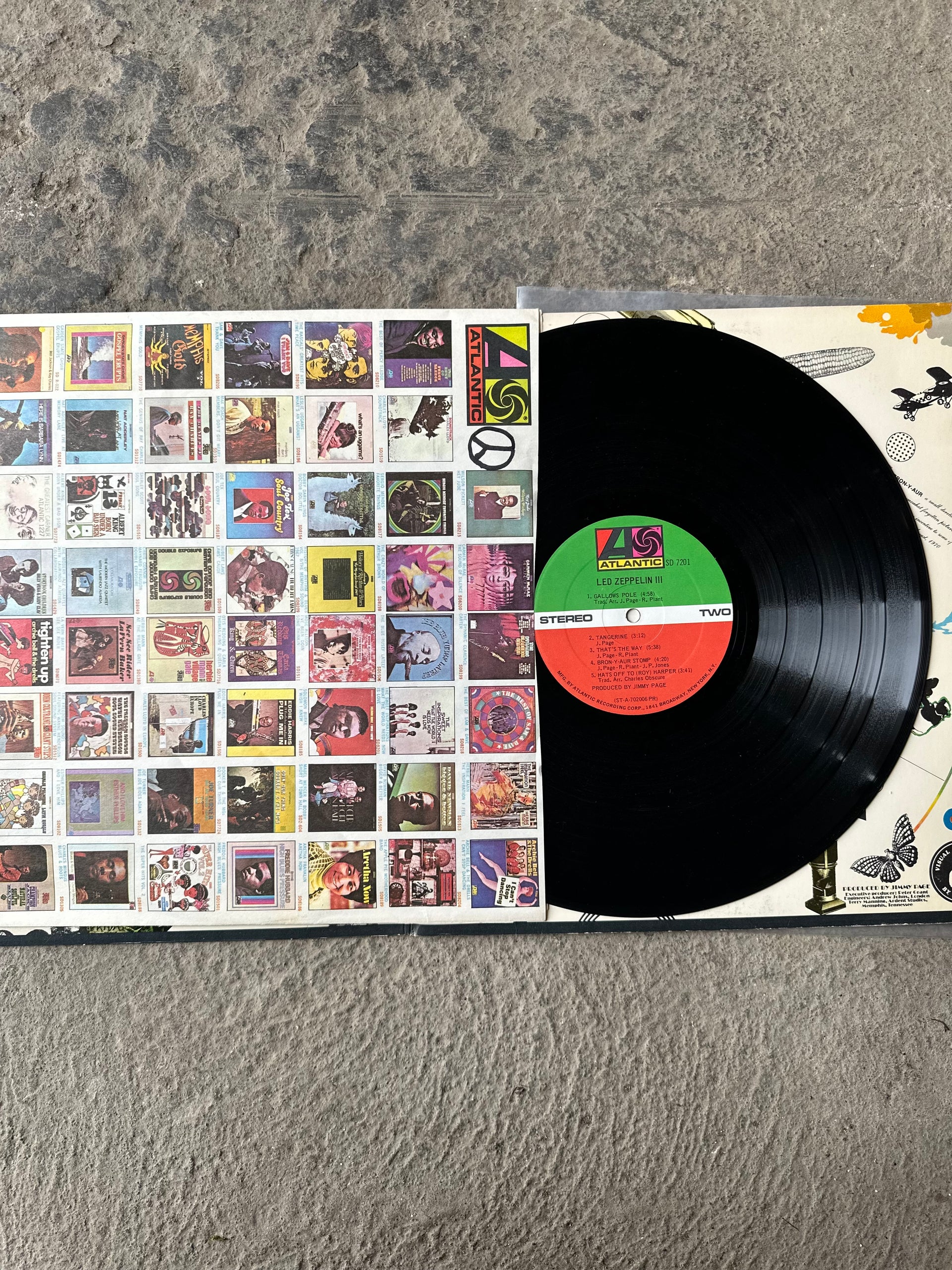 Led Zeppelin III Original Vinyl LP | Atlantic SD 7201 | VG/VG
