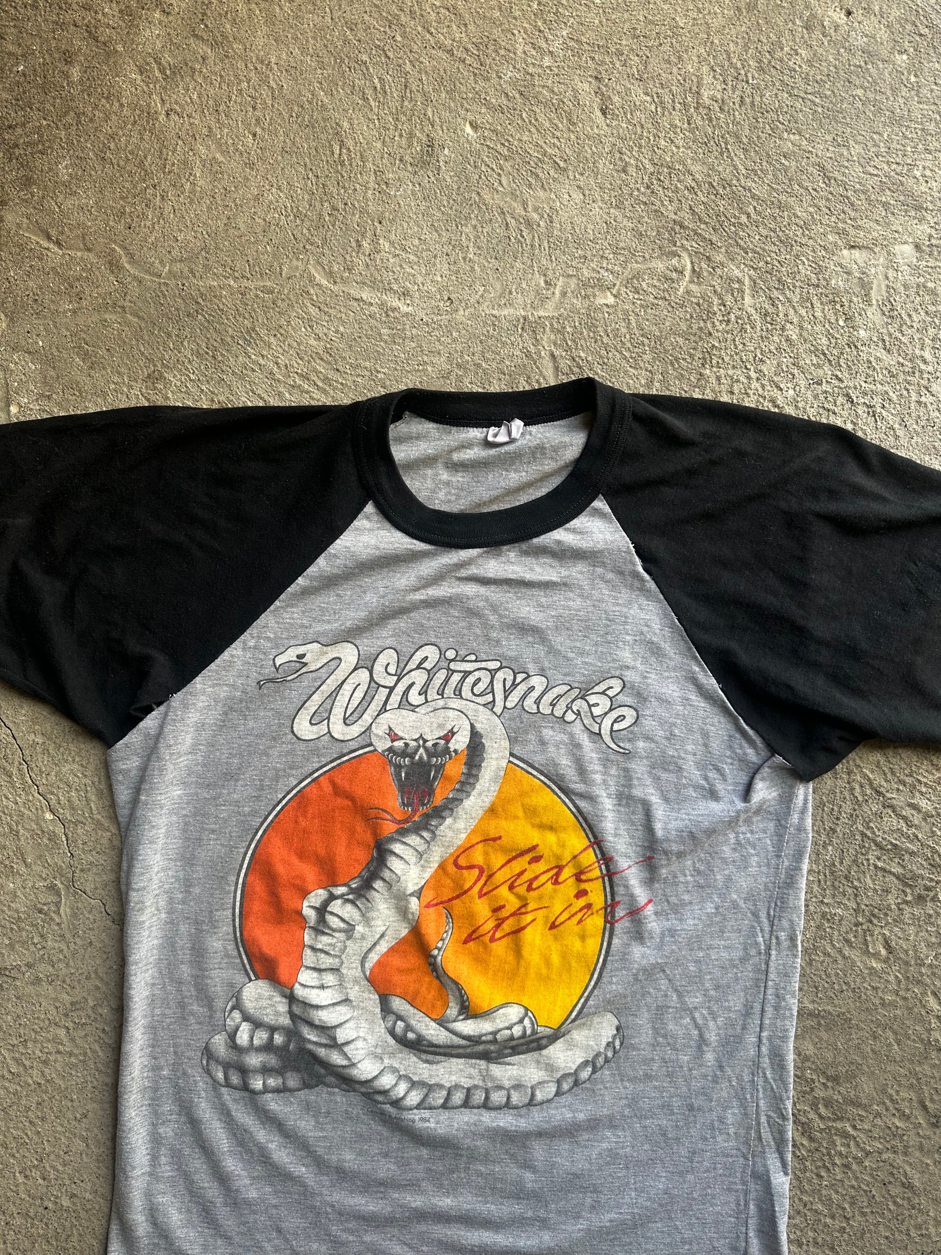 Vintage Whitesnake 1984 Slide It In Tour Tee | Size S/ M