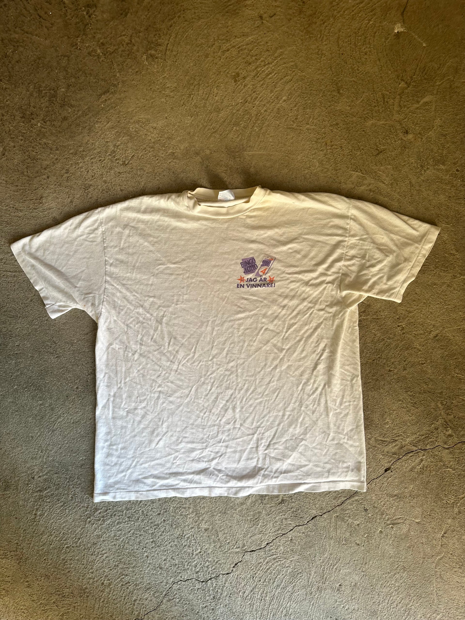 90s Bingolotto “Jag är en vinnare!” Tee | Size XL
