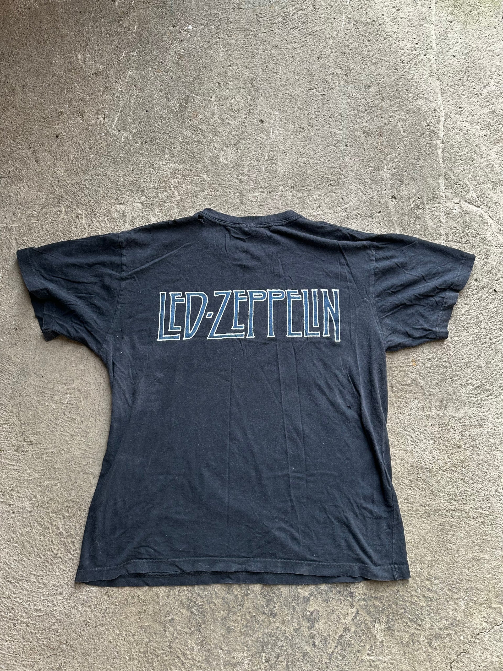 Back print Led Zeppelin 2002 vintage t-shirt"