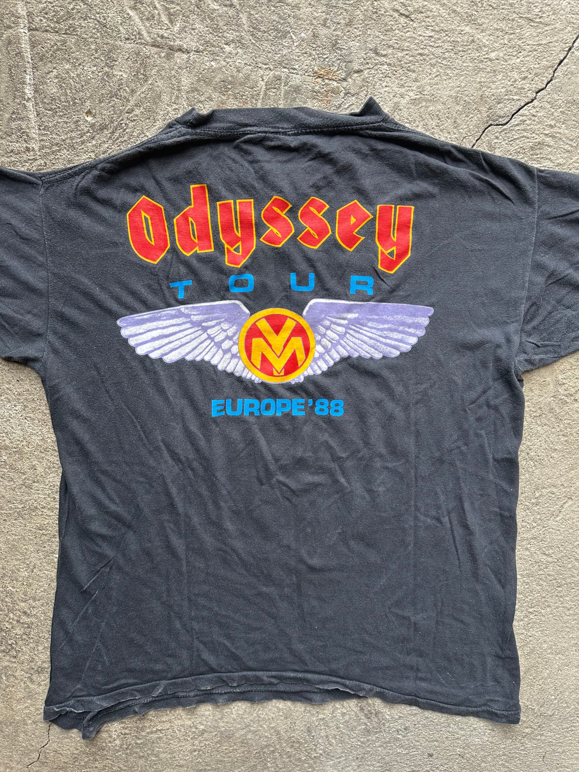 Yngwie Malmsteen Odyssey Tour Europe 1988 Vintage T-shirt | Size M/L