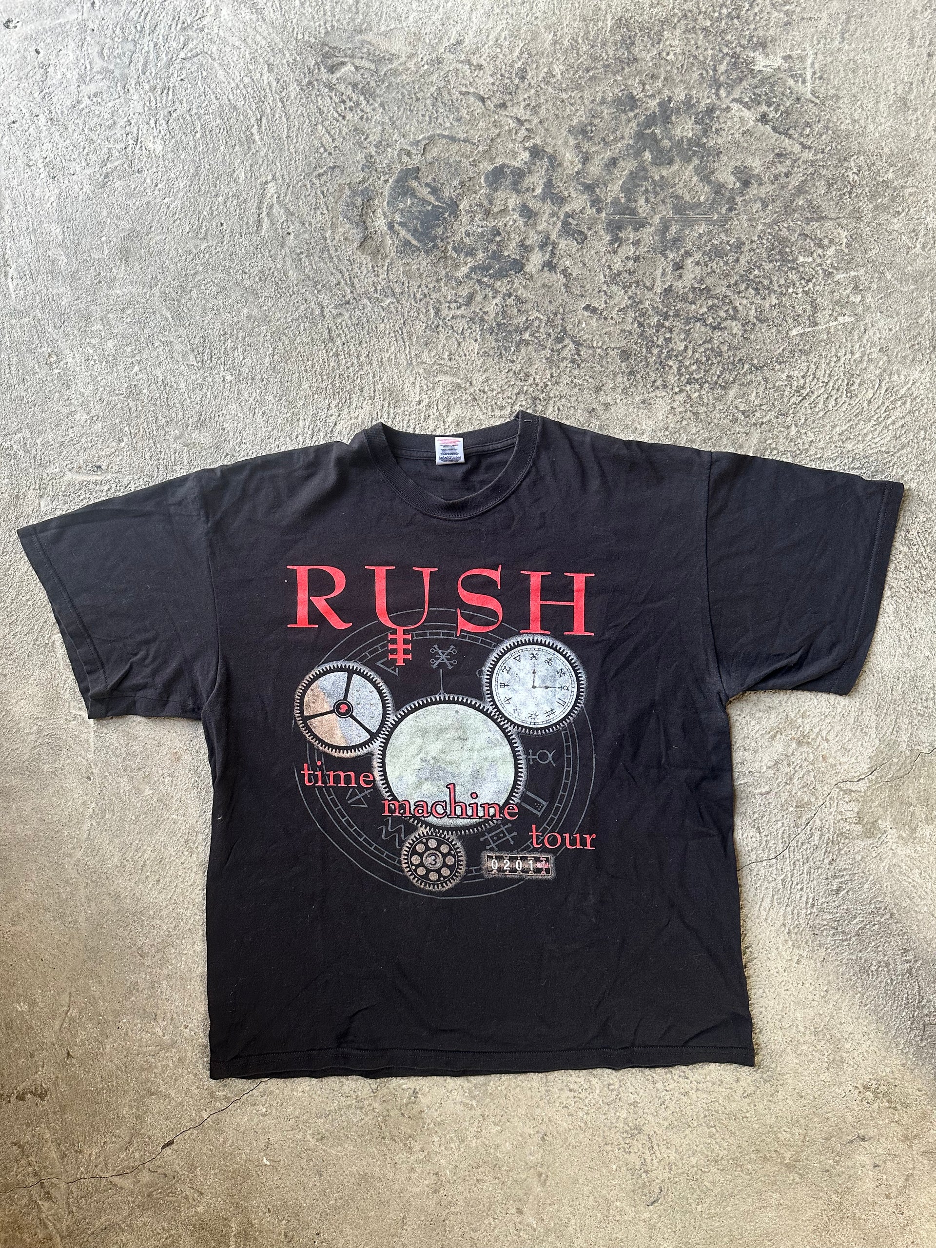 Rush Time Machine Tour 2011 Vintage Tee | Size XL