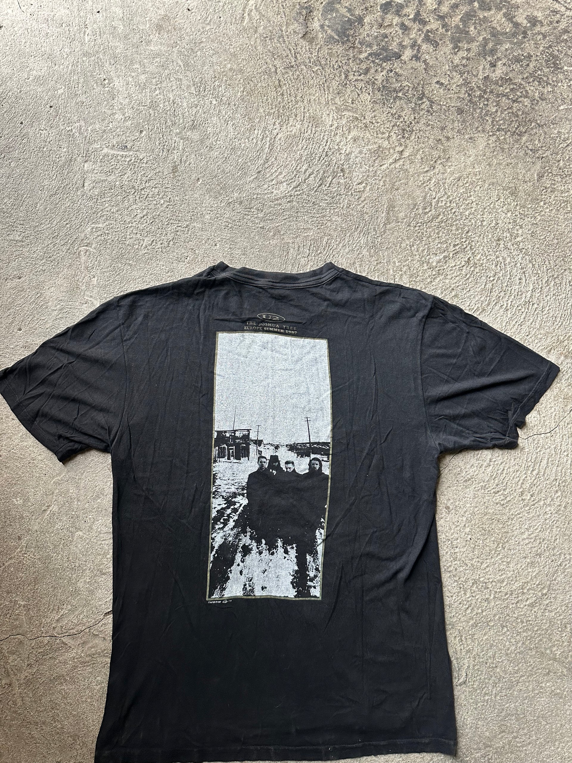 U2 Joshua Tree Europe Tour 1987 Vintage Tee | Size L