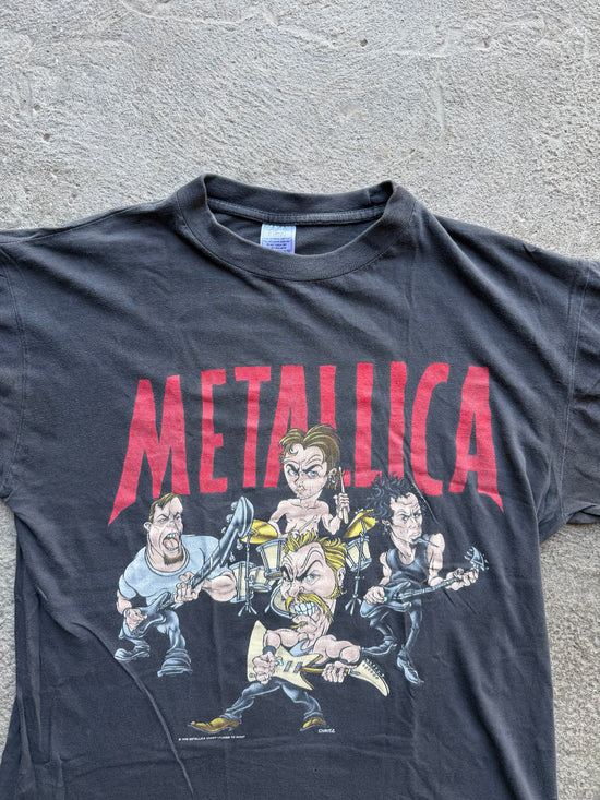 90s Metallica Caricature Tour Tee | Size XL