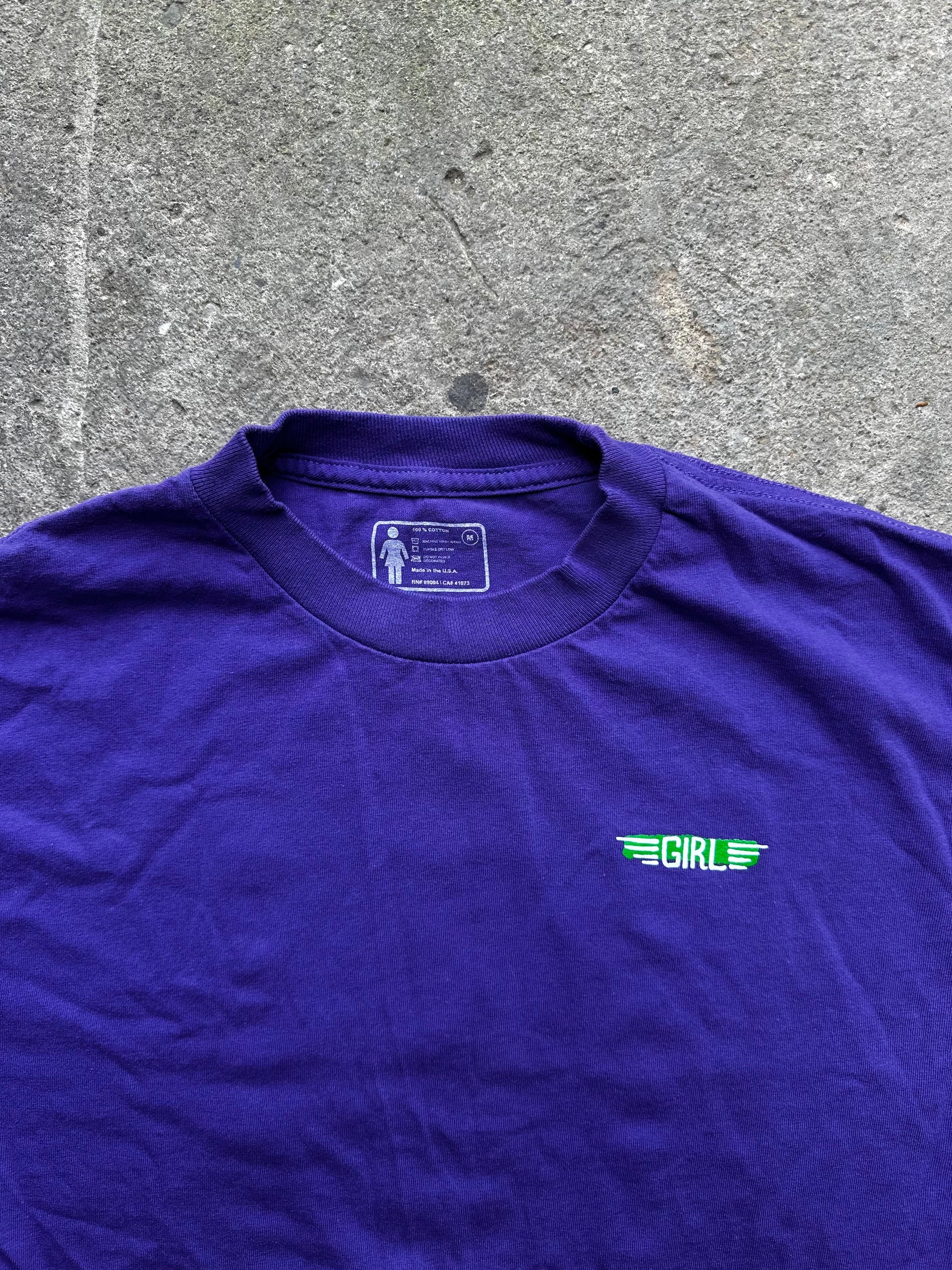 Vintage Girl Skateboards Double-Sided Tee | Size M