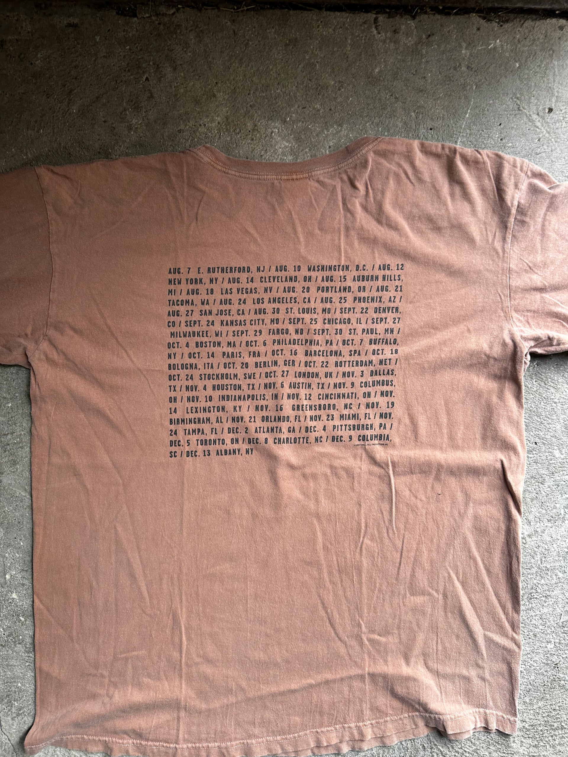 Bruce Springsteen The Rising 2002 Tour Tee | Size XL