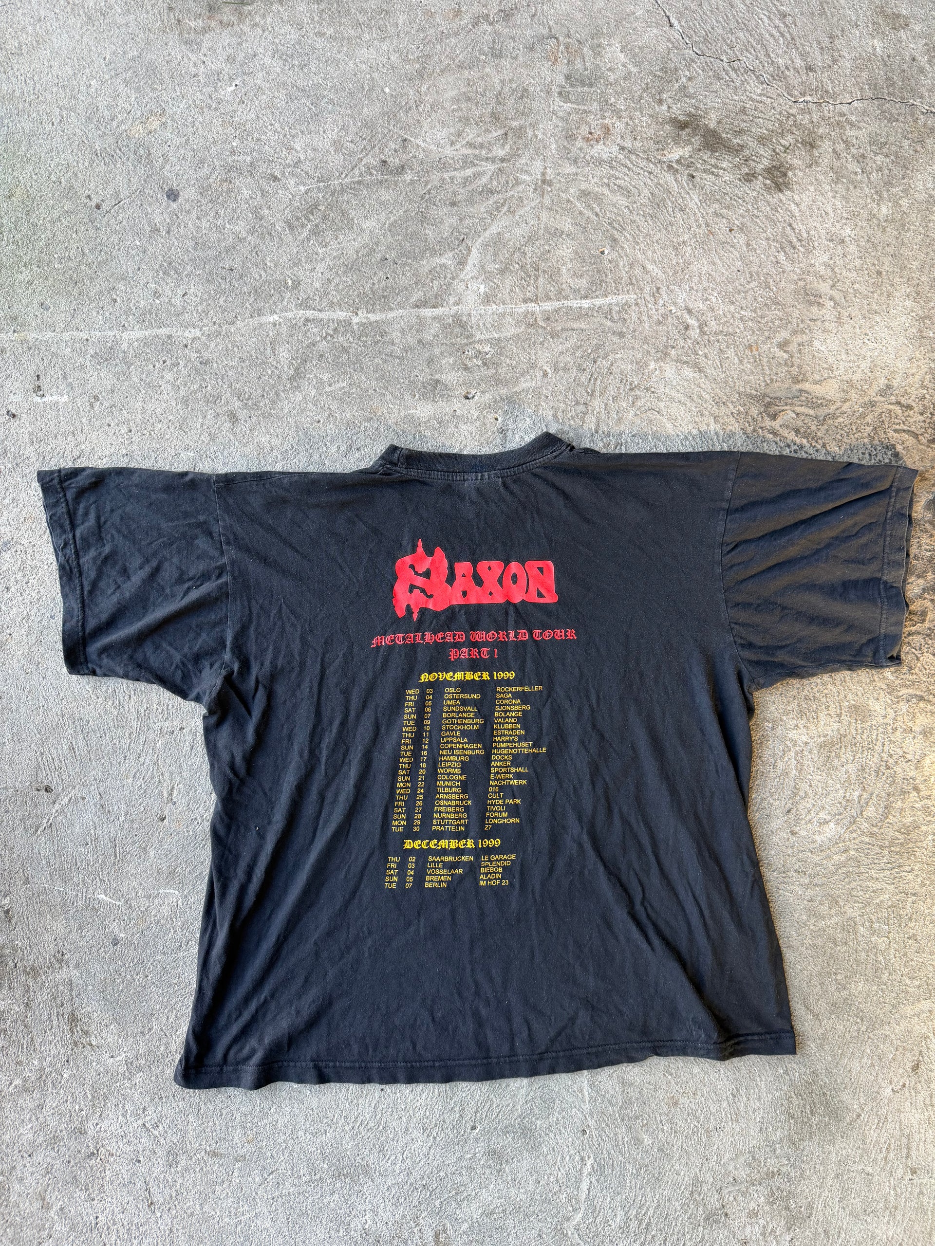 Saxon “Metalhead World Tour” 1999 Tee | Size XL