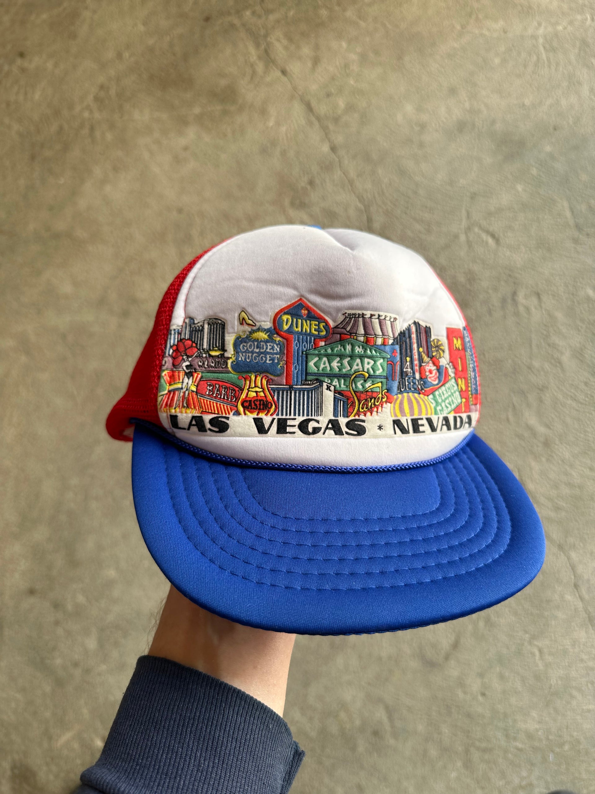 Las Vegas Casino Signs Vintage Trucker Cap