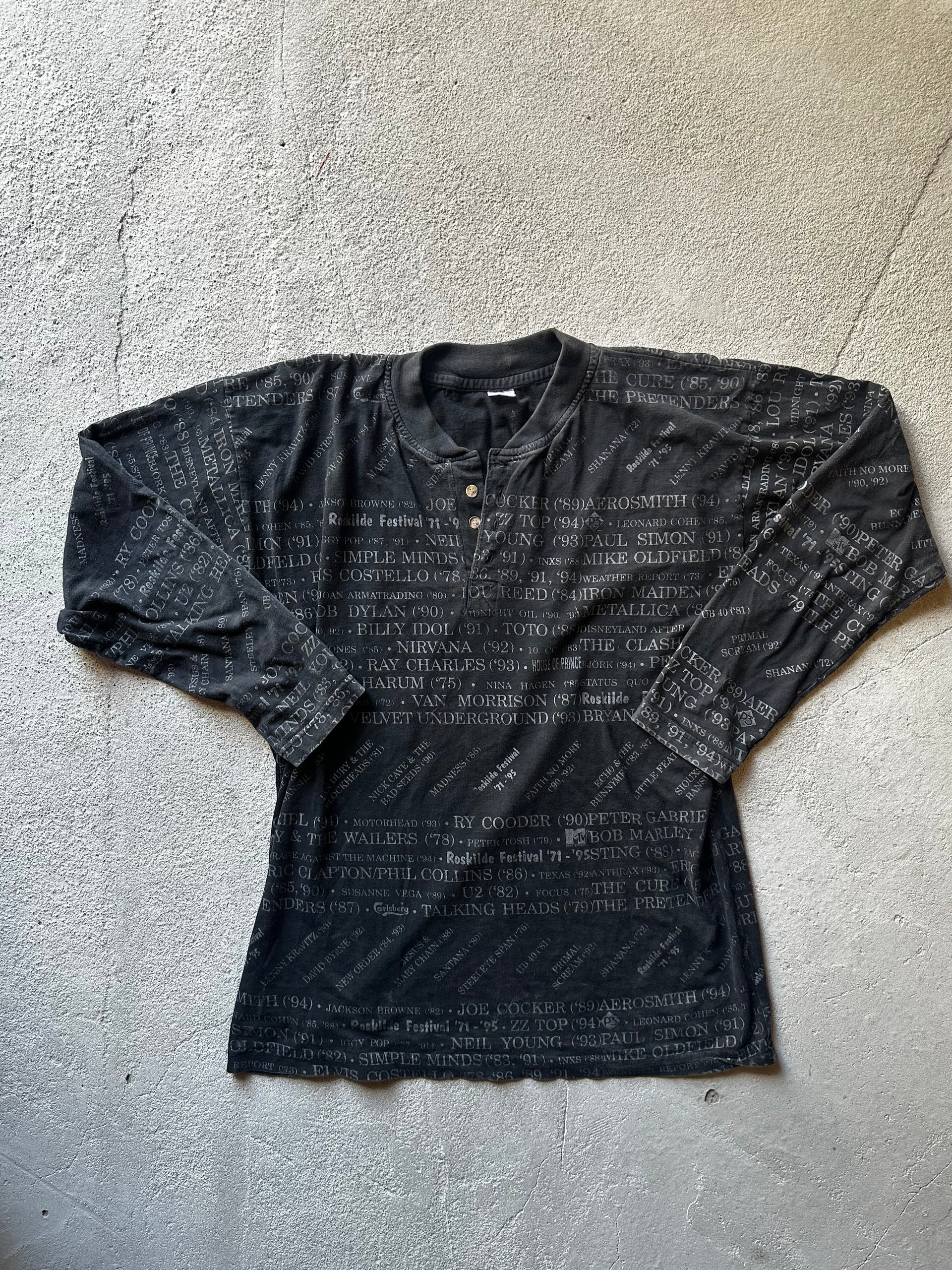 Roskilde Festival 1971–1995 Longsleeve – Black | Size L
