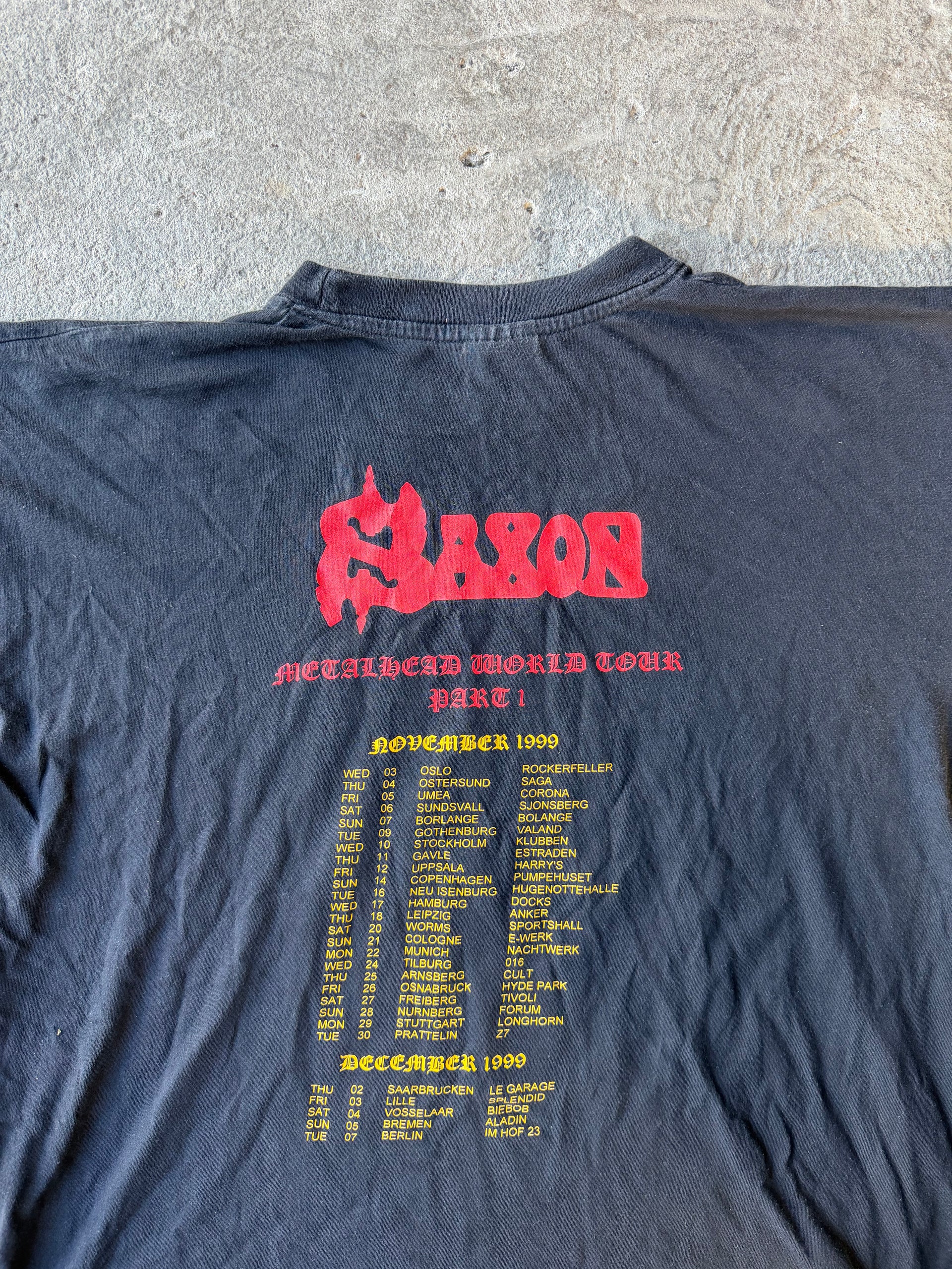 Saxon “Metalhead World Tour” 1999 Tee | Size XL