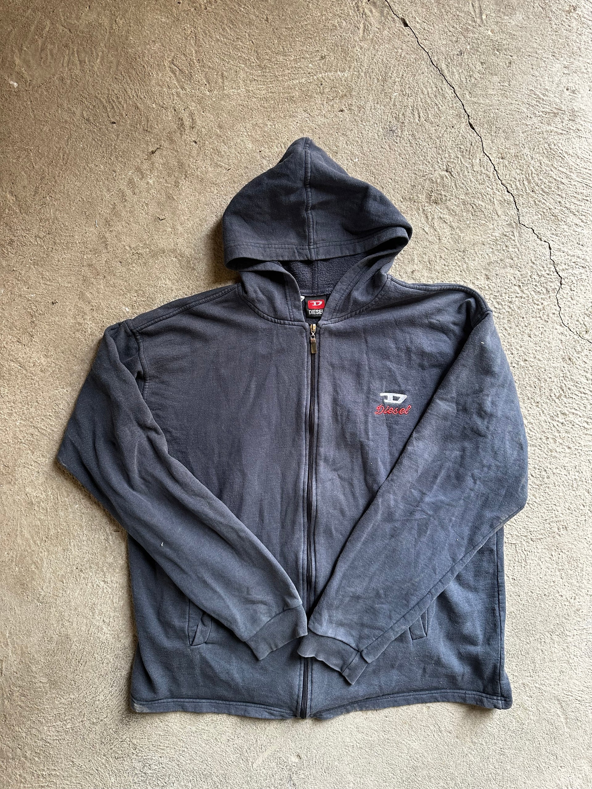 Diesel 2000s Zip Hoodie | Size L