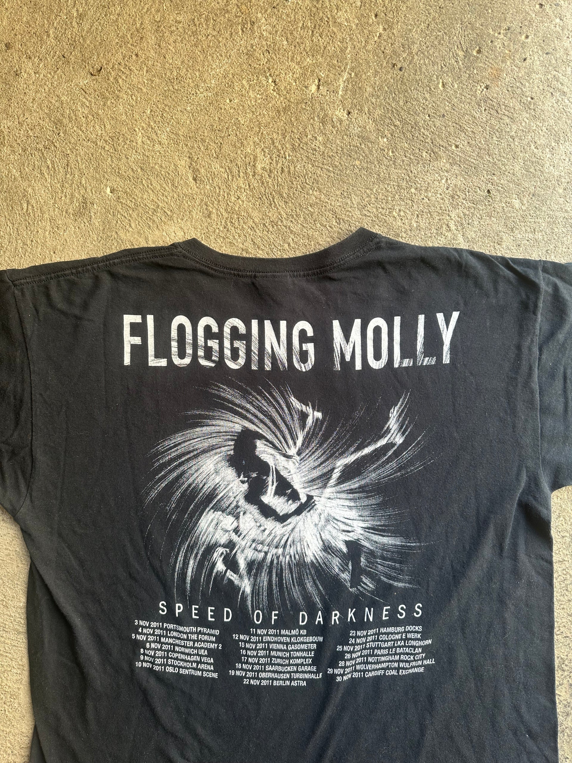 Flogging Molly Speed of Darkness 2011 Tour Tee | Size L