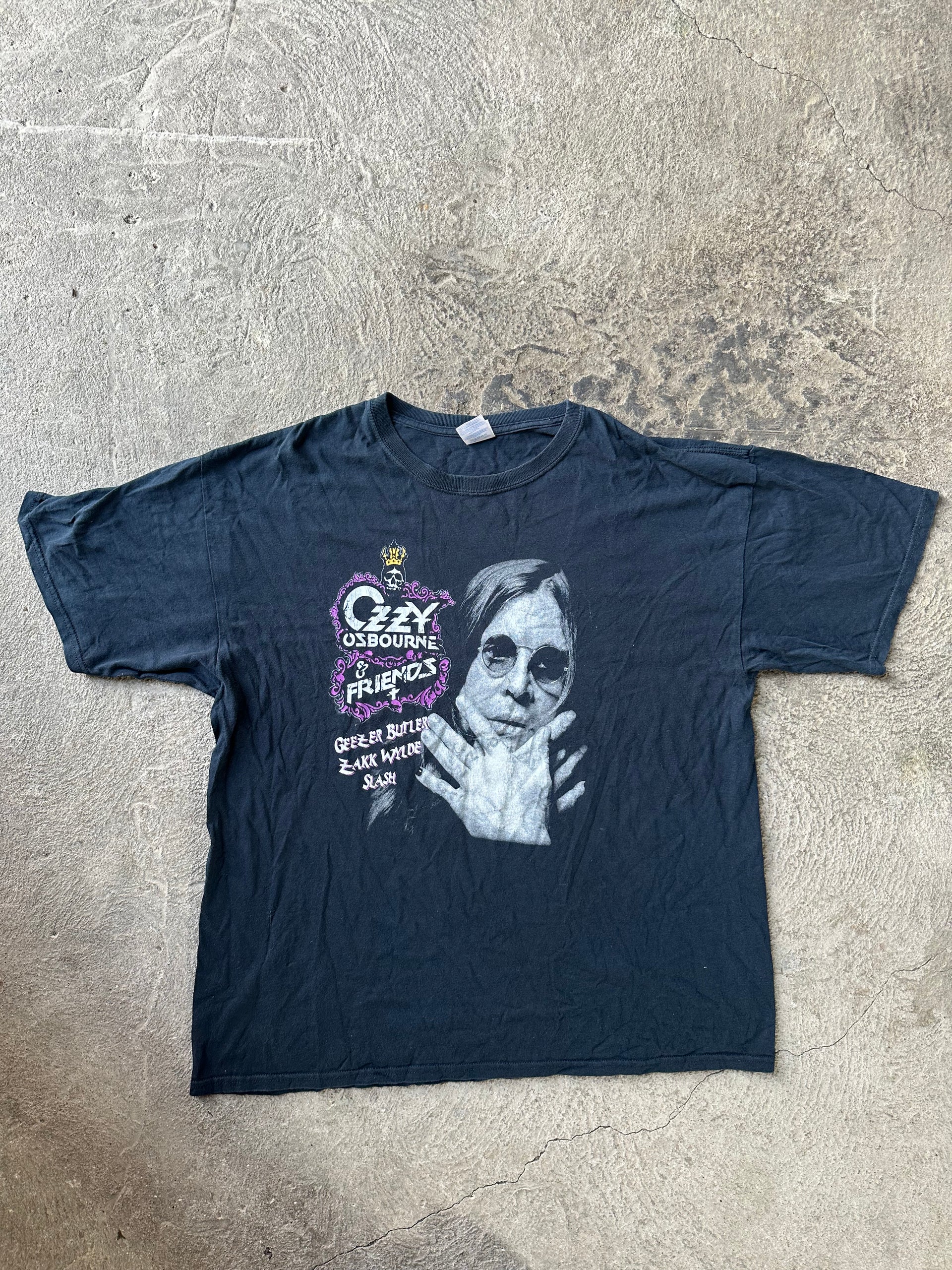 Ozzy Osbourne & Friends European Tour 2012 Vintage Tee | Size XL