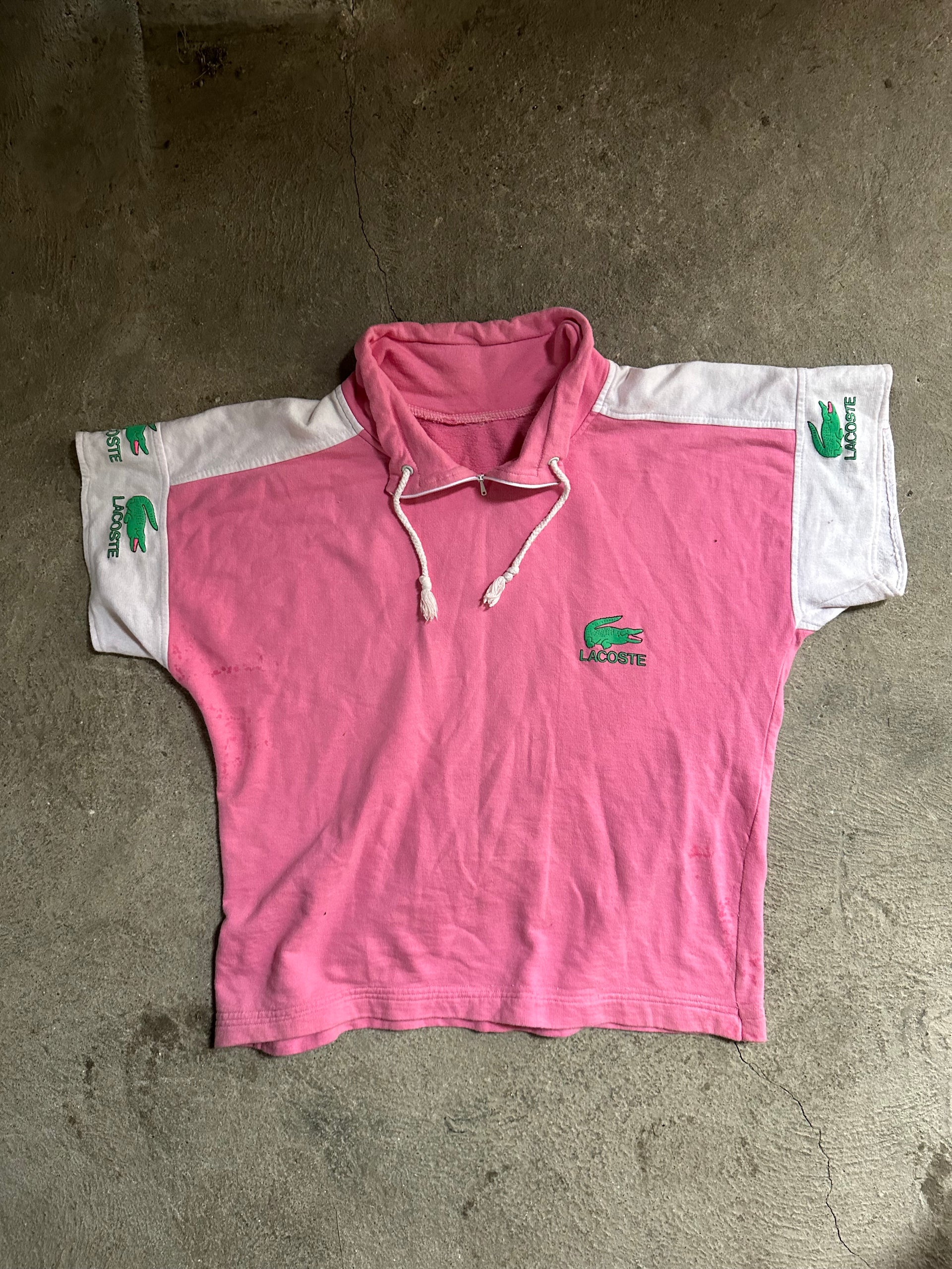 Vintage Lacoste Pink Tracksuit Set | Size L/XL