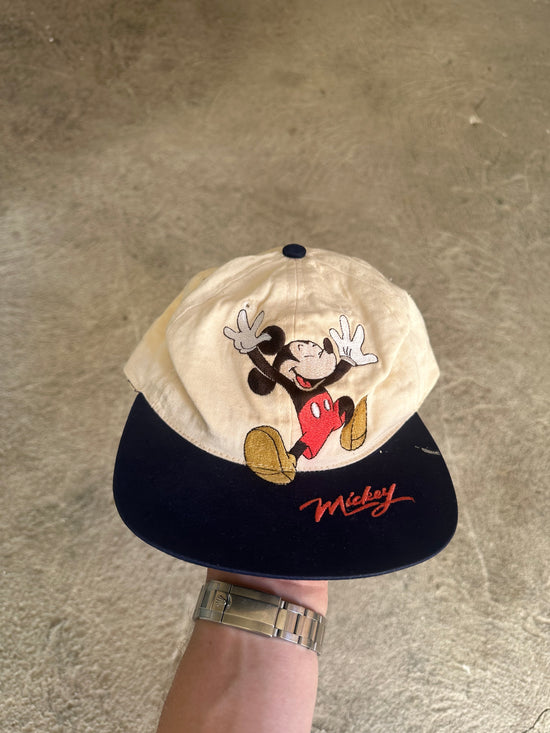 Vintage Mickey Mouse Snapback Cap | Small Fit