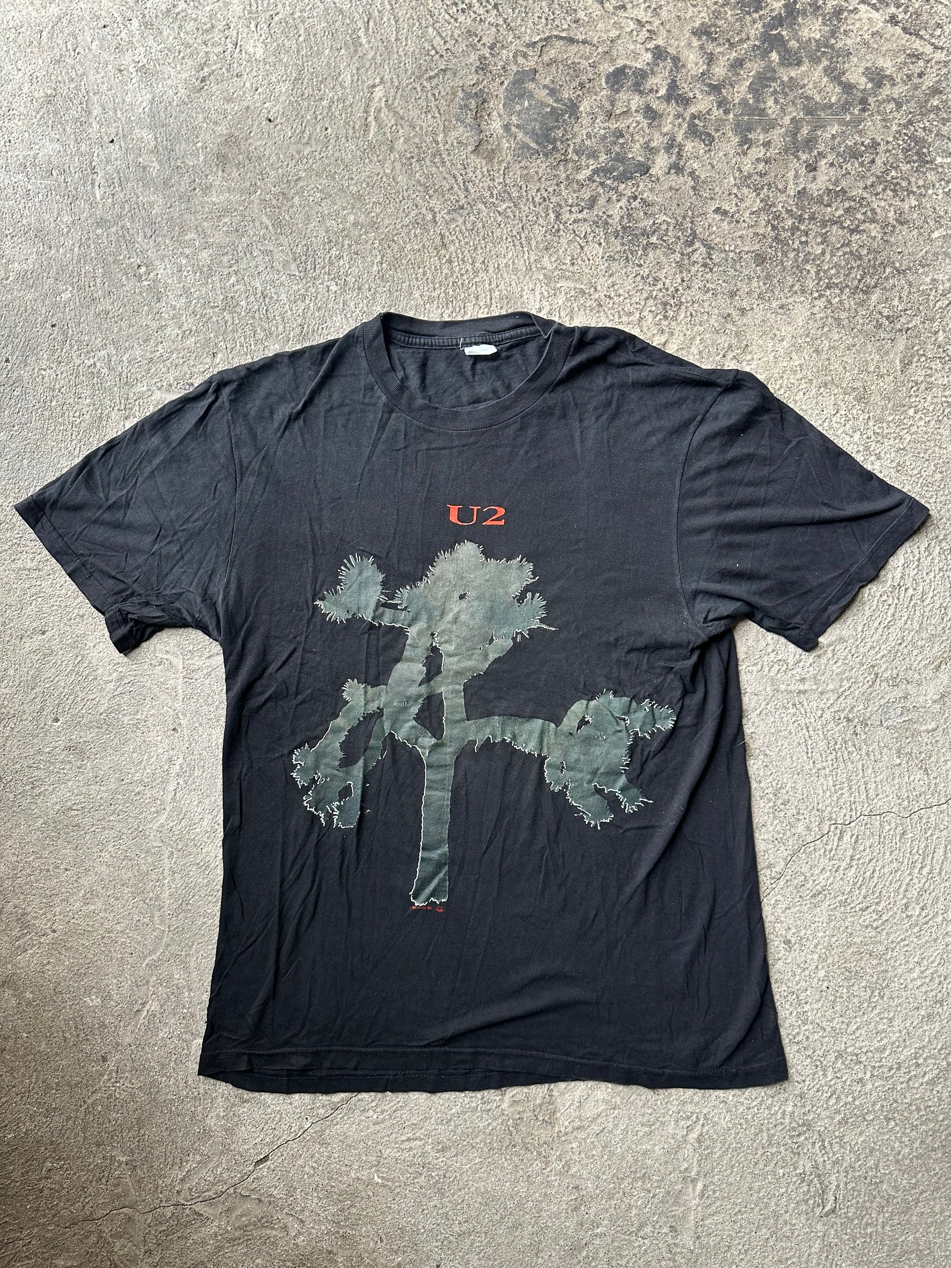 U2 Joshua Tree Europe Tour 1987 Vintage Tee | Size L