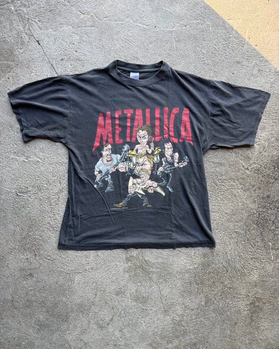 90s Metallica Caricature Tour Tee | Size XL