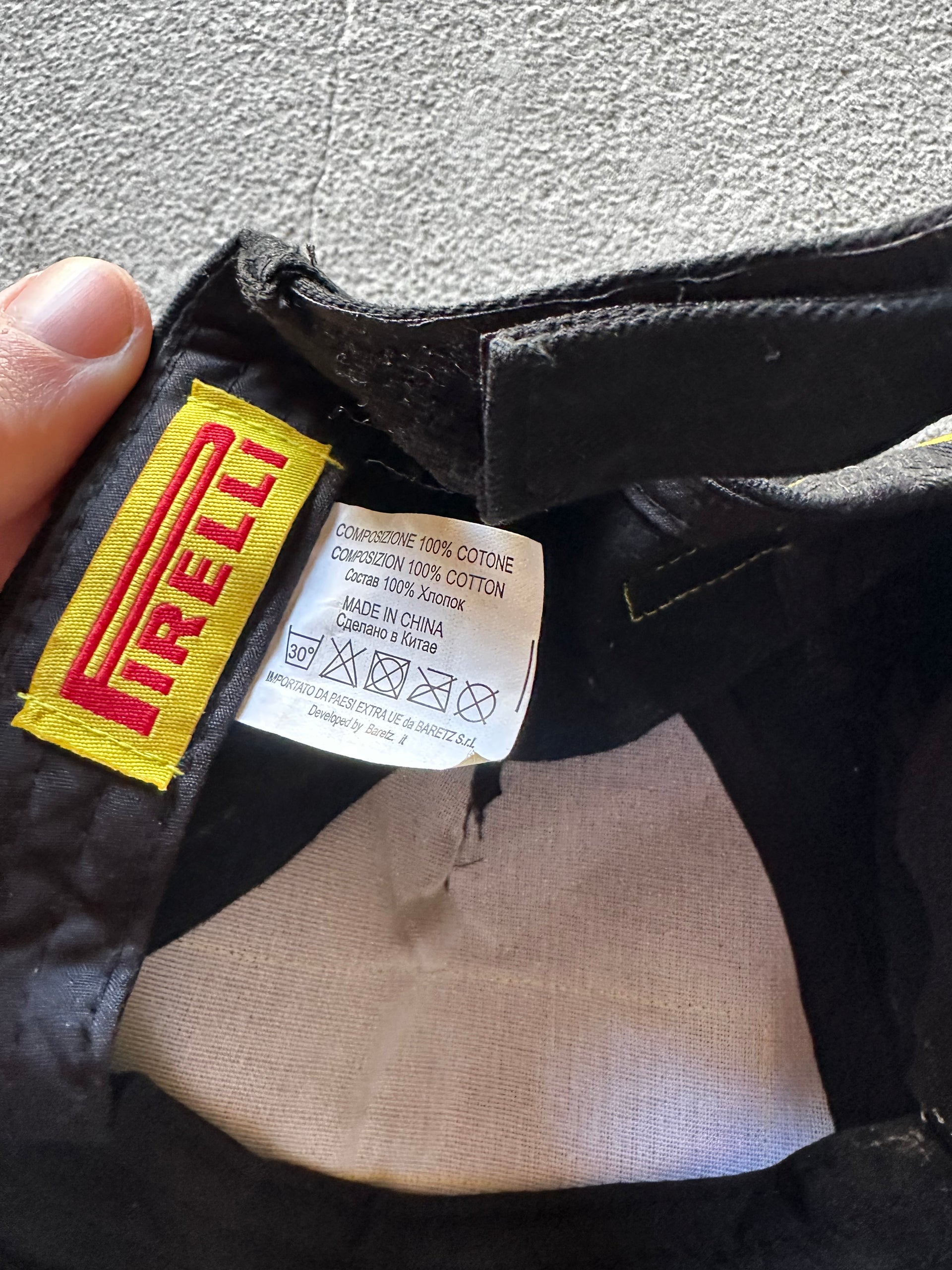 Pirelli F1 Racing Patch Cap – Black/Yellow