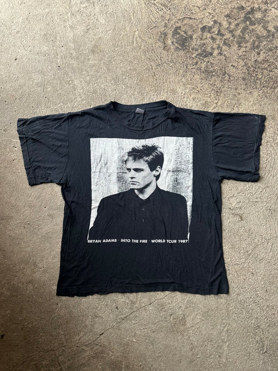 1987 Bryan Adams Into the Fire World Tour Vintage Tee | Size XL