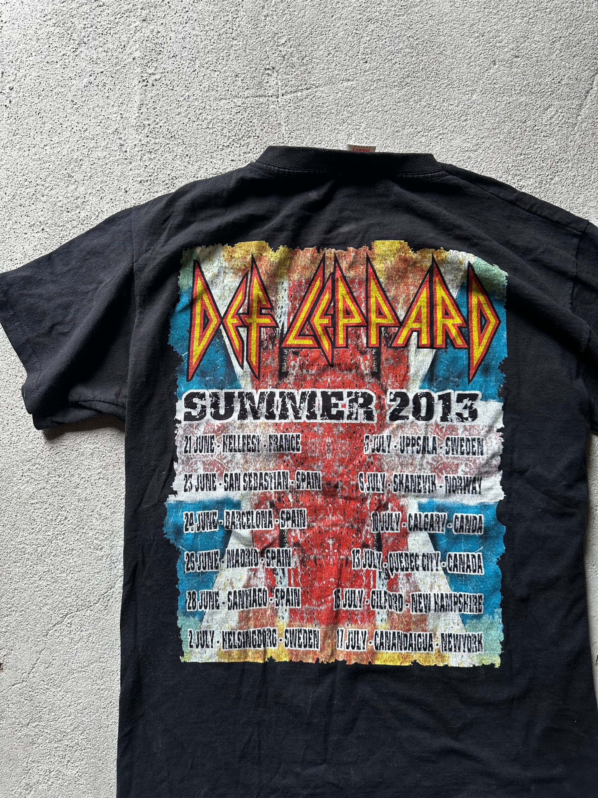 Def Leppard Summer Tour 2013 Tee – Black | Size L