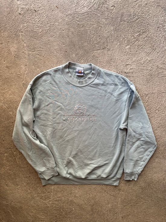 Lanzarote Anchor Embroidered Vintage Sweatshirt | Size L