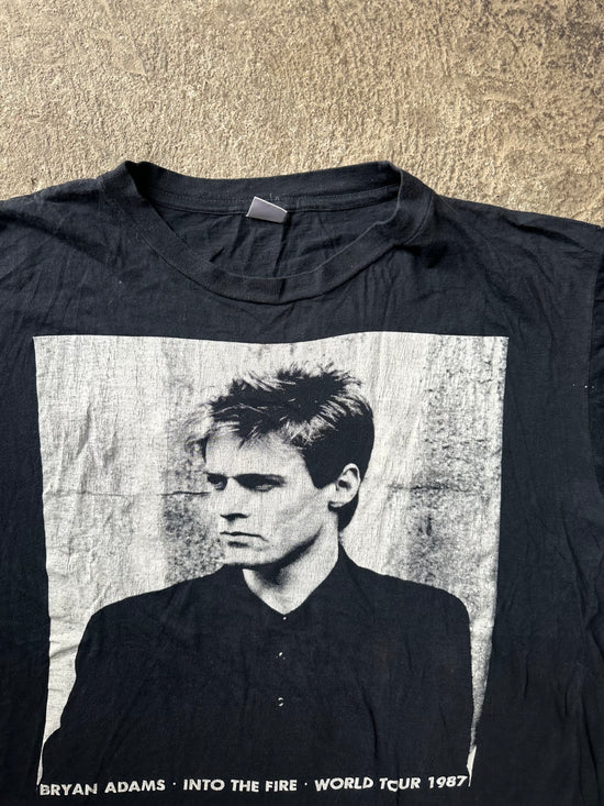 1987 Bryan Adams Into the Fire World Tour Vintage Tee | Size XL