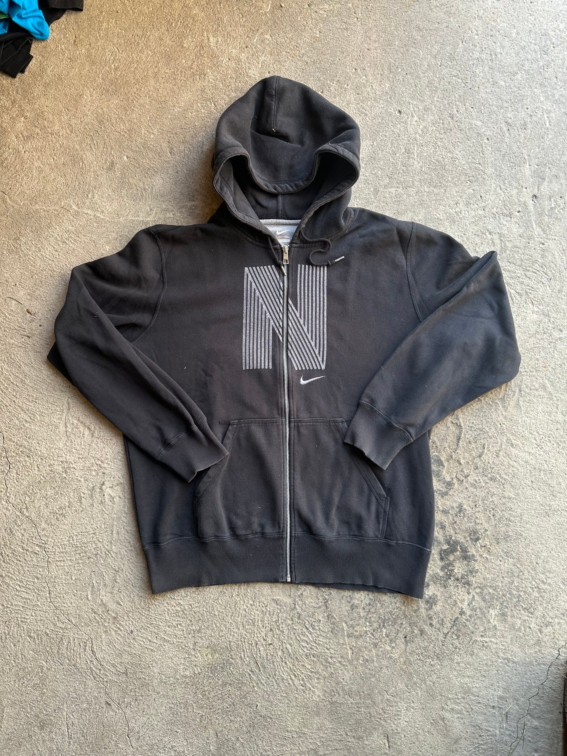 Nike Logo Full-Zip Hoodie 2010s | Size XL