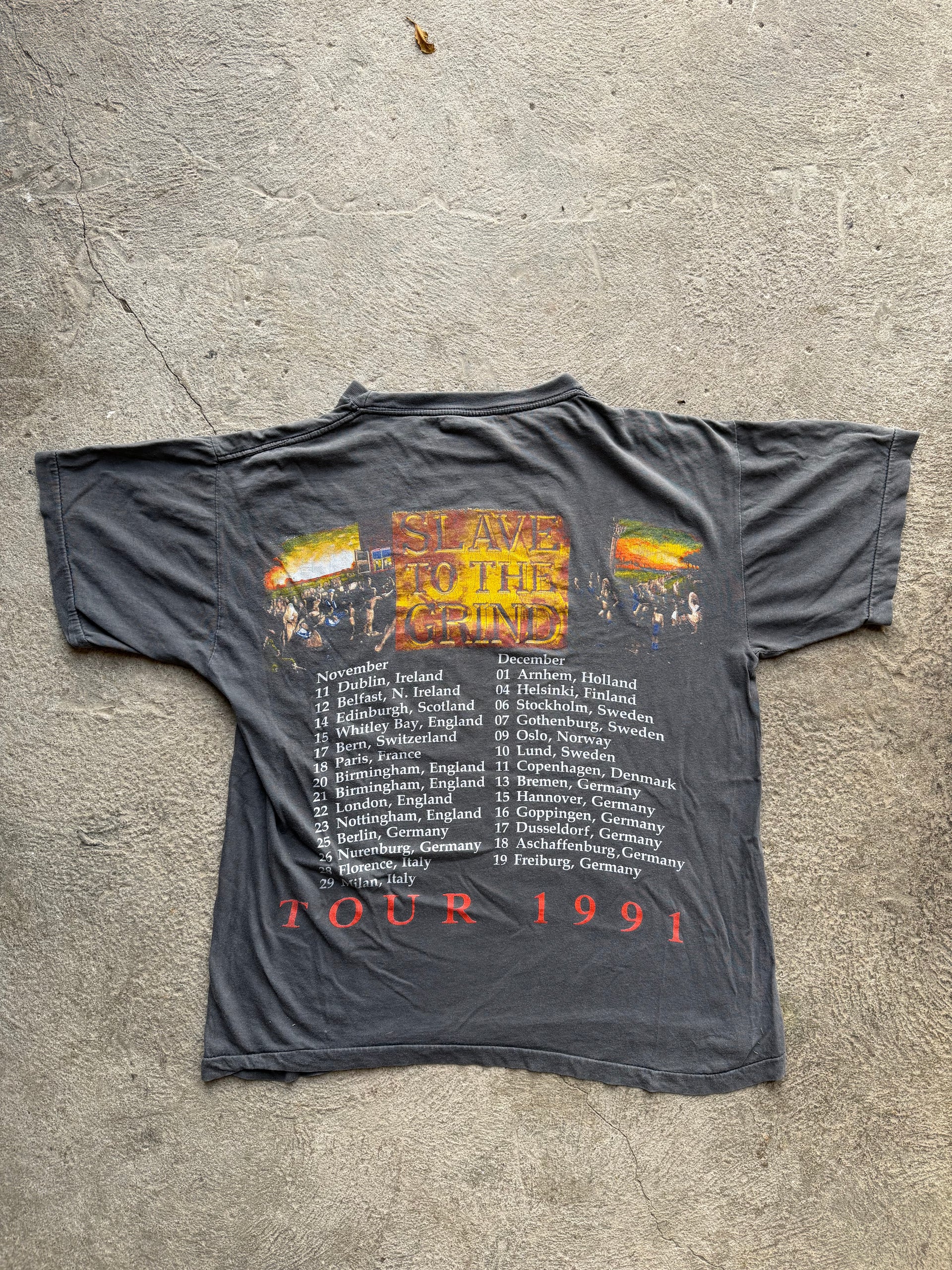 Skid Row “Slave to the Grind” European Tour 1991 Tee | Size XL