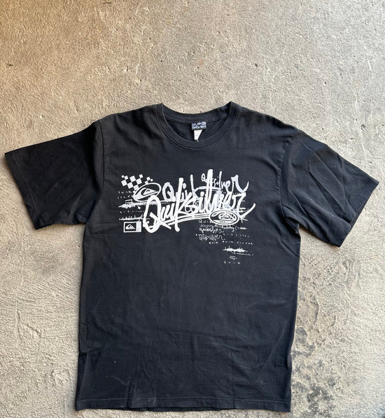 Quiksilver Graffiti Logo T-shirt 2000s | Size L
