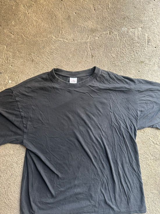 Vintage 2000s Faded Black T-Shirt | Size XL