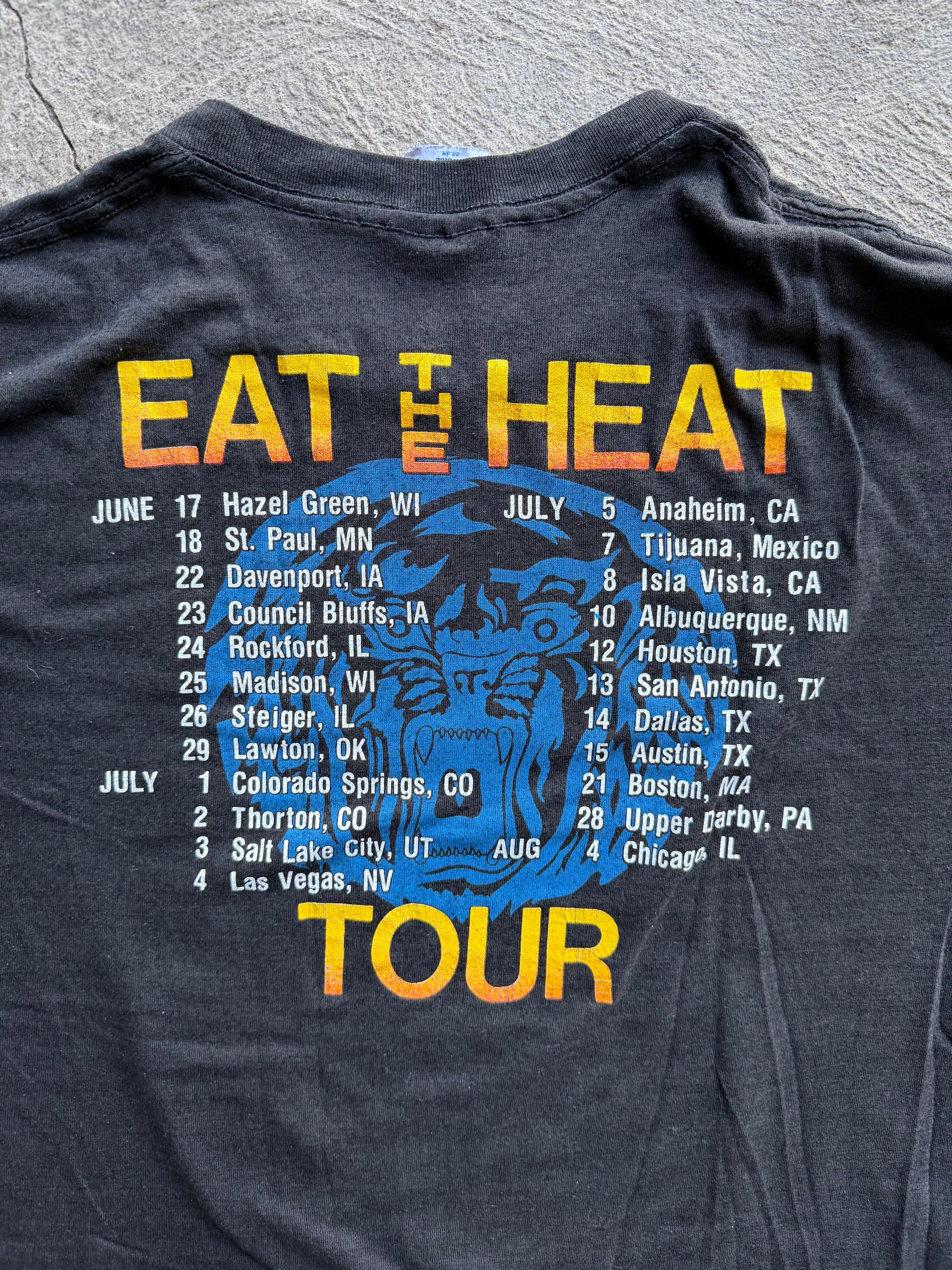 Accept Eat the Heat 1989 Tour Vintage Tee | Size XL