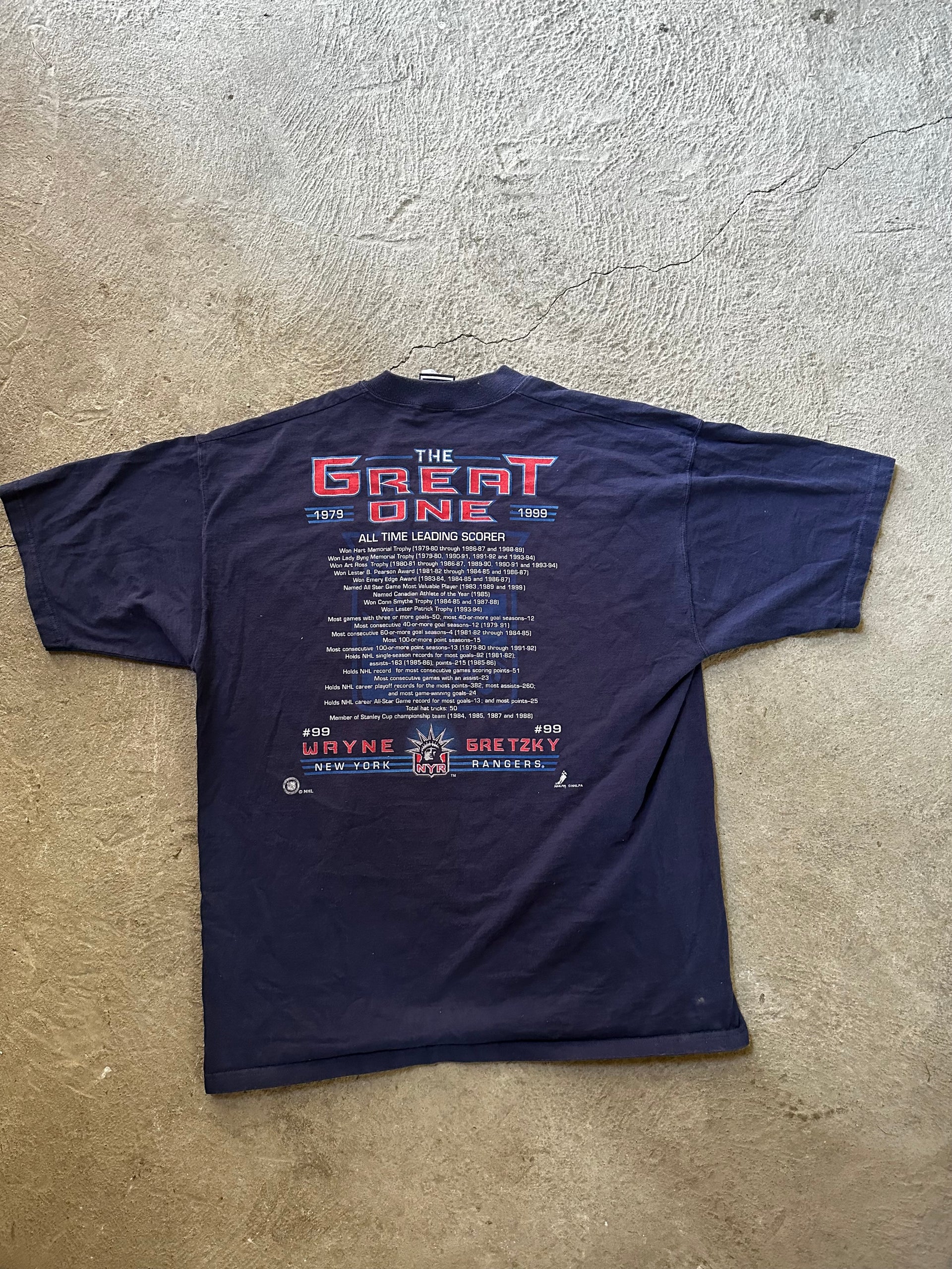 Wayne Gretzky Farewell 1999 NHL Vintage Tee | Size XL