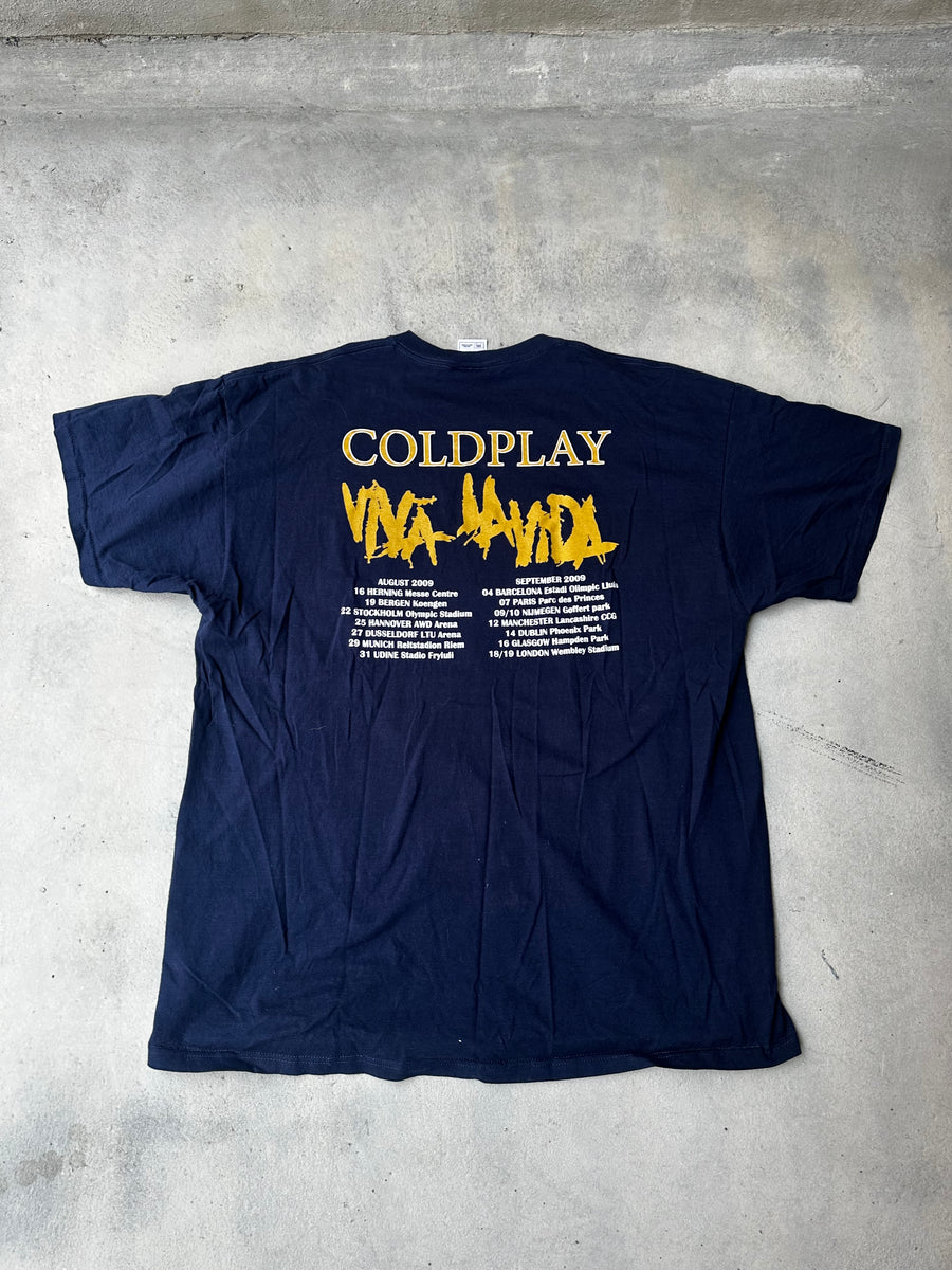 COLDPLAY Viva La Vida Tour 2009 Tシャツ Cold play 「Viva la Vida 」tour t-shirt Coldplay 2009 Viva