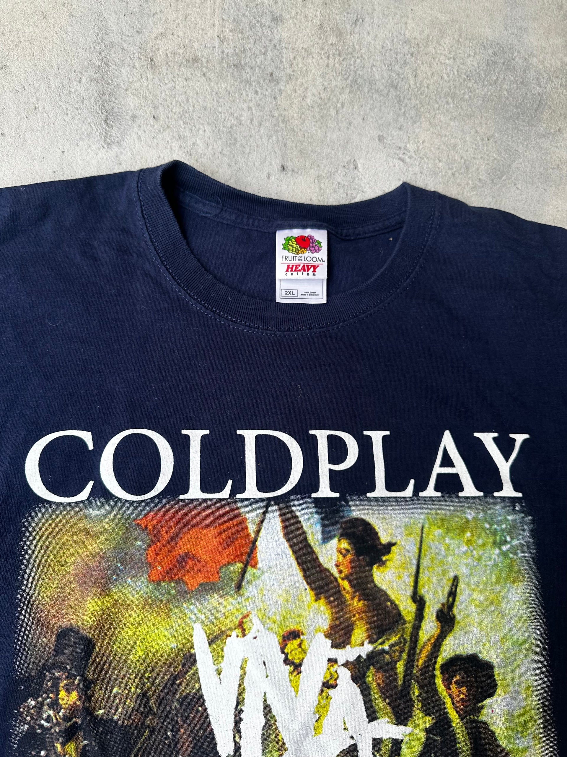 Vintage Coldplay viva la vida tour T-shirt from 2009 (SIZE XL)