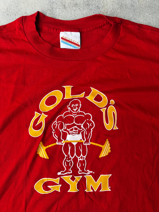 VINTAGE GOLDS GYM T-SHIRT SINGLE STITCH (SIZE L)