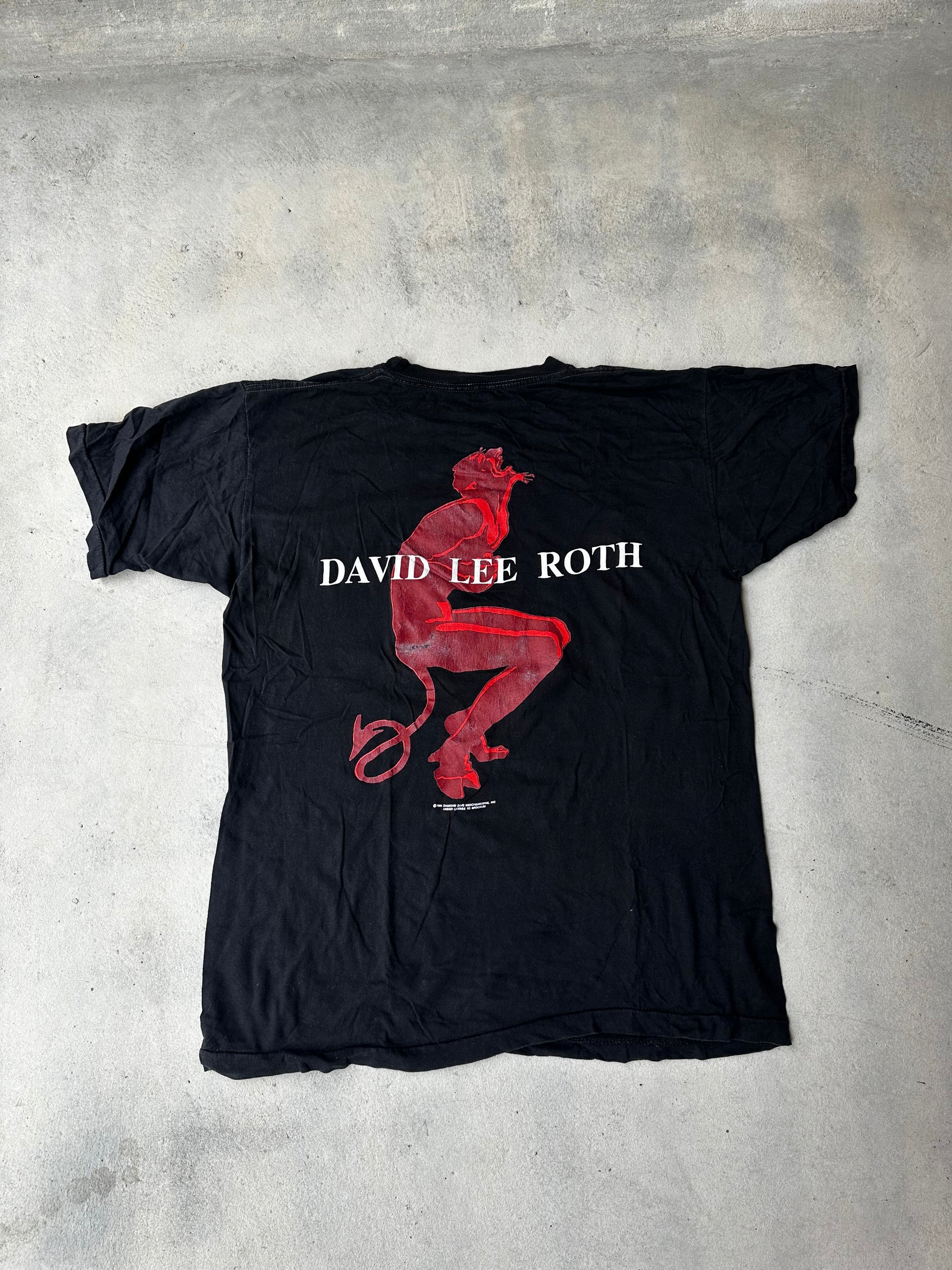 David Lee Roth band tee 1991. (SIZE M/L)