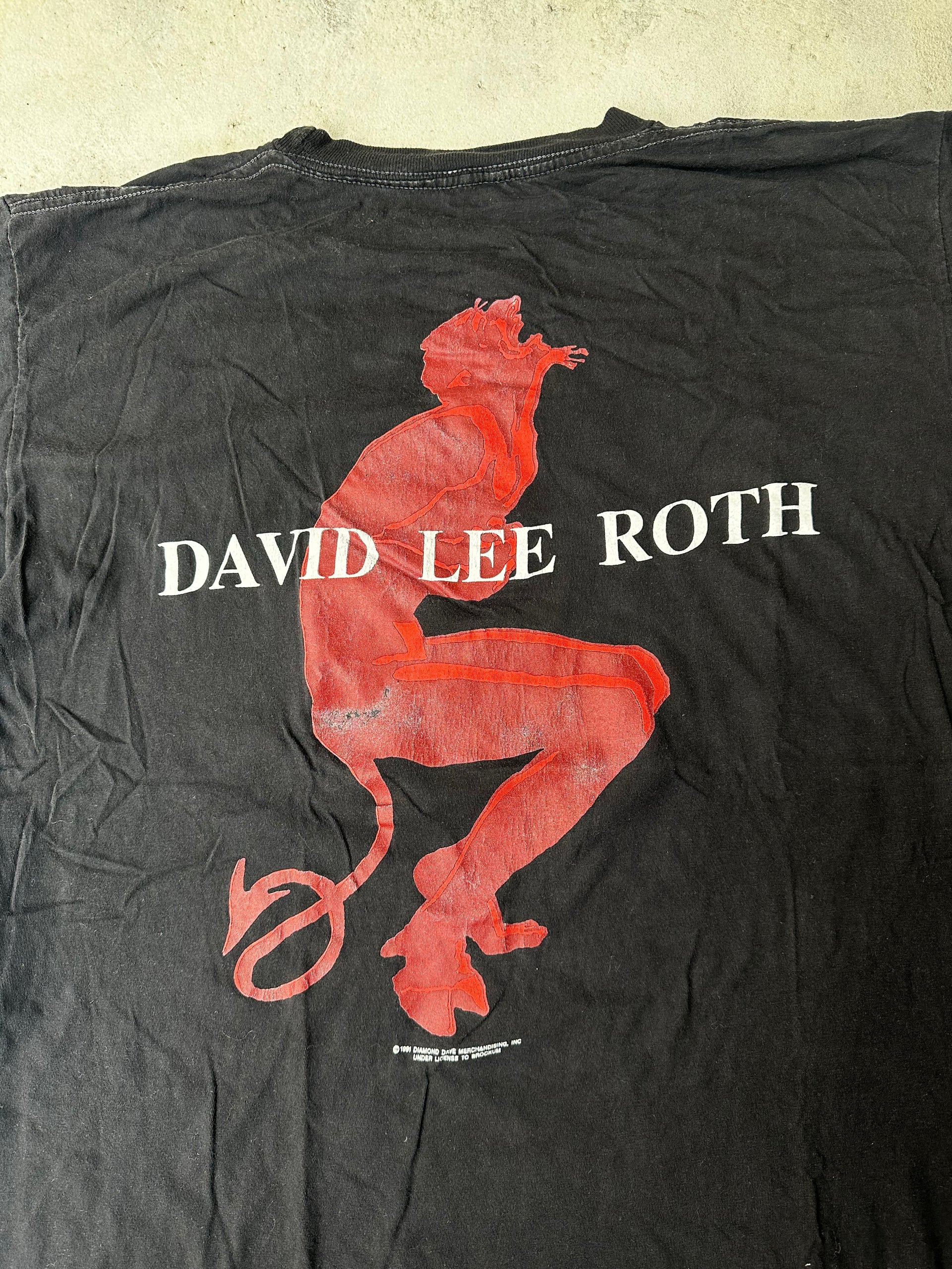 David Lee Roth band tee 1991. (SIZE M/L)
