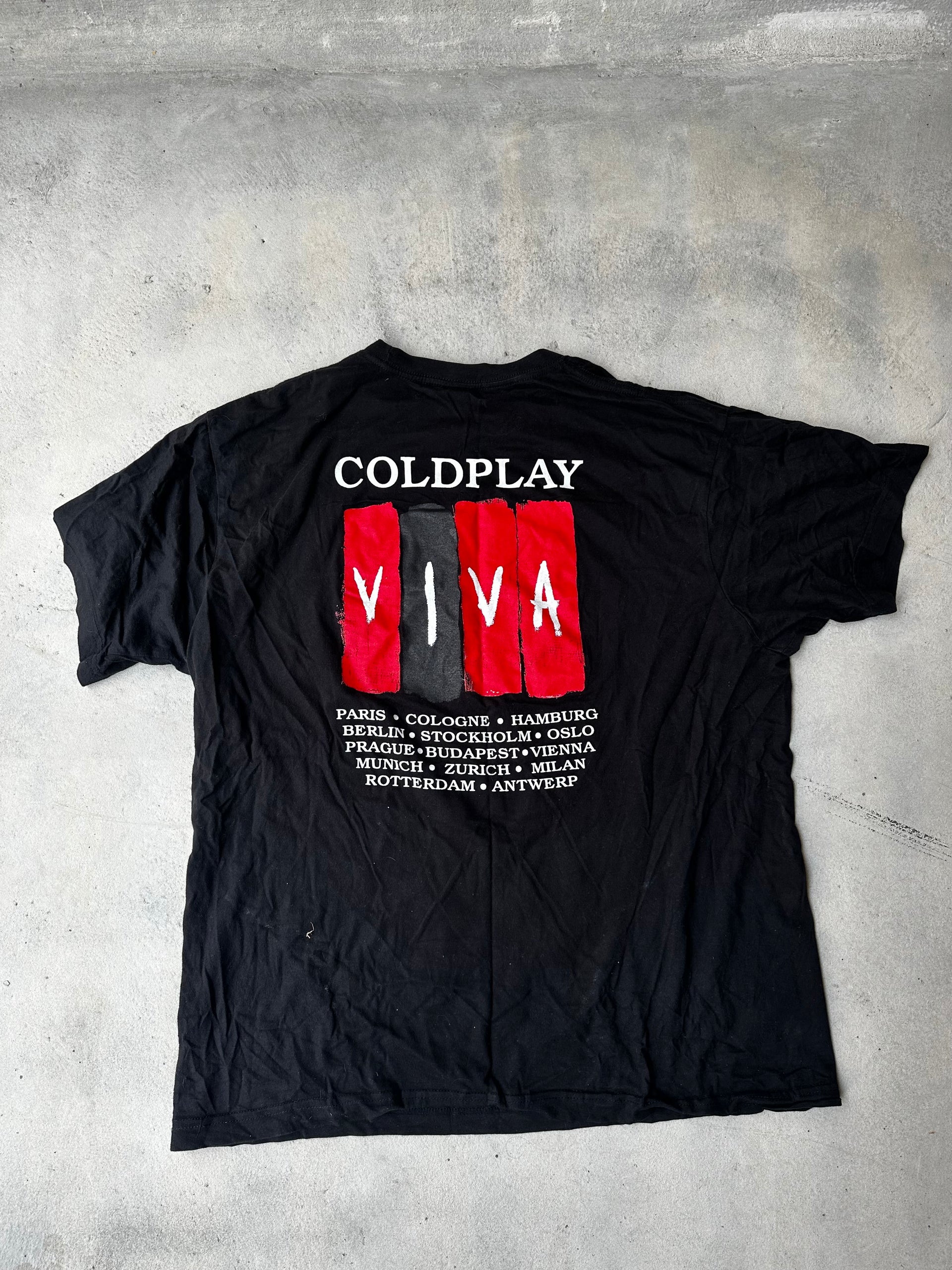 COLDPLAY MERCH VIVA LA VIDA TOUR (SIZE XL)