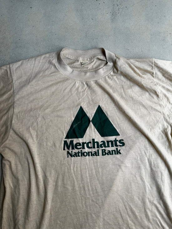 Merchants National bank single stich screen star tag (SIZE M)