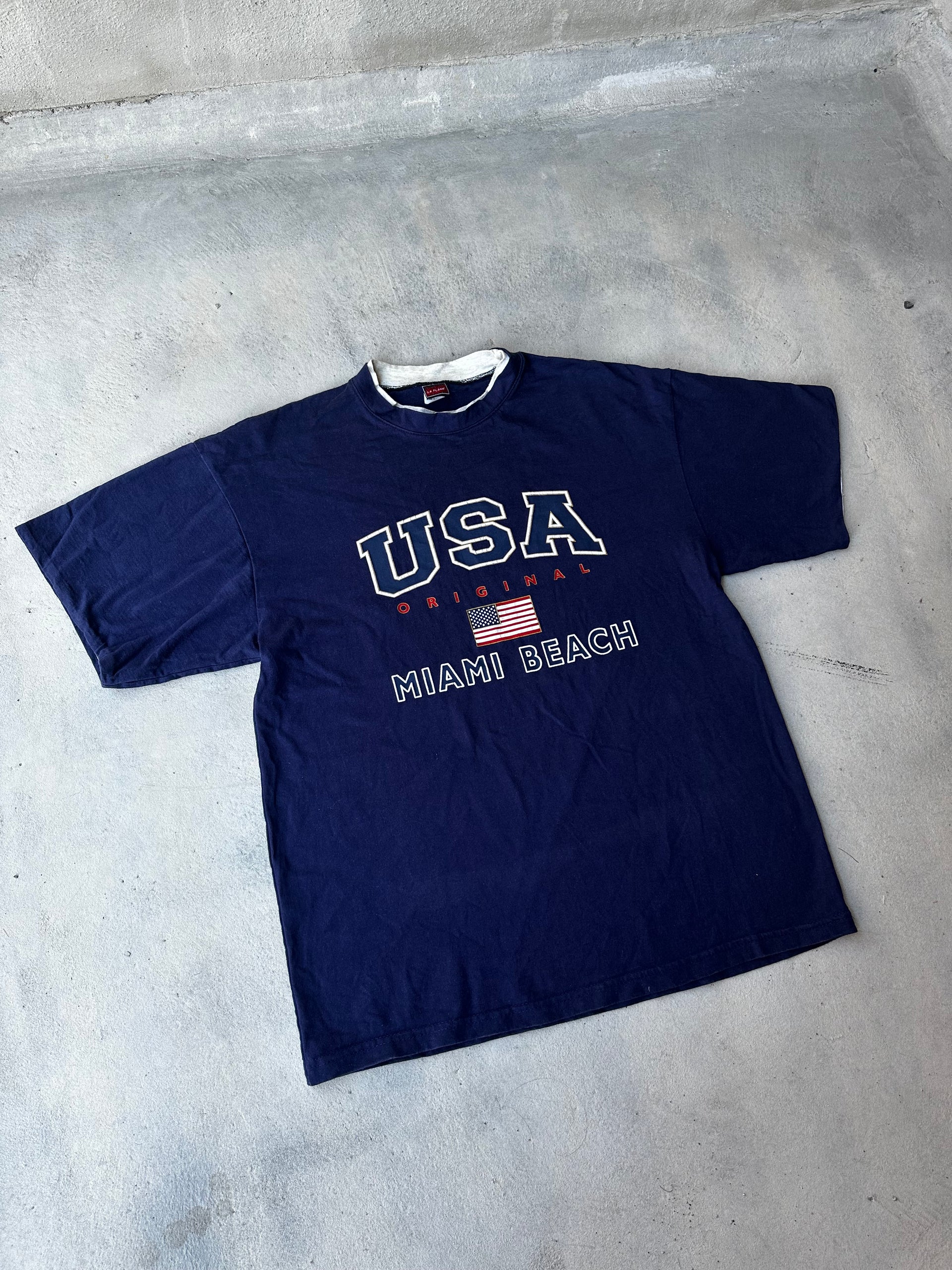 LA FLAME T-SHIRT SINGLE STITCH (SIZE L)