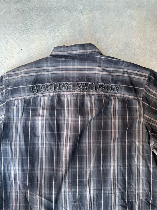 Authentic Harley-Davidson short-sleeve shirt.