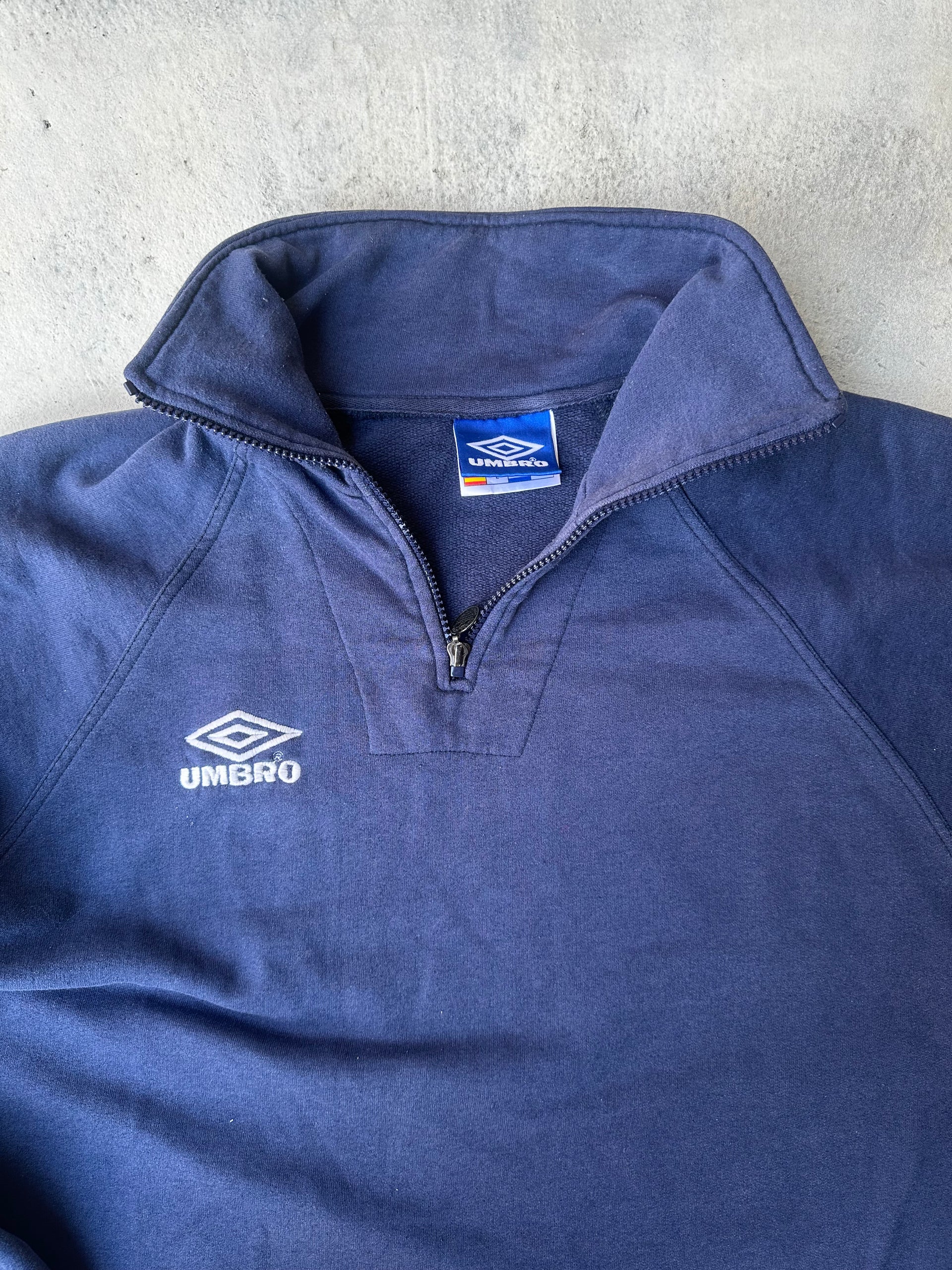 Classic Umbro pullover with embroidered logo.