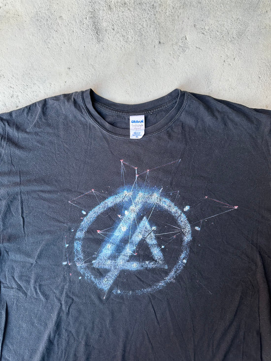 2000s Linkin Park Fan Shirt – Distressed LP logo, rare collector's piece.