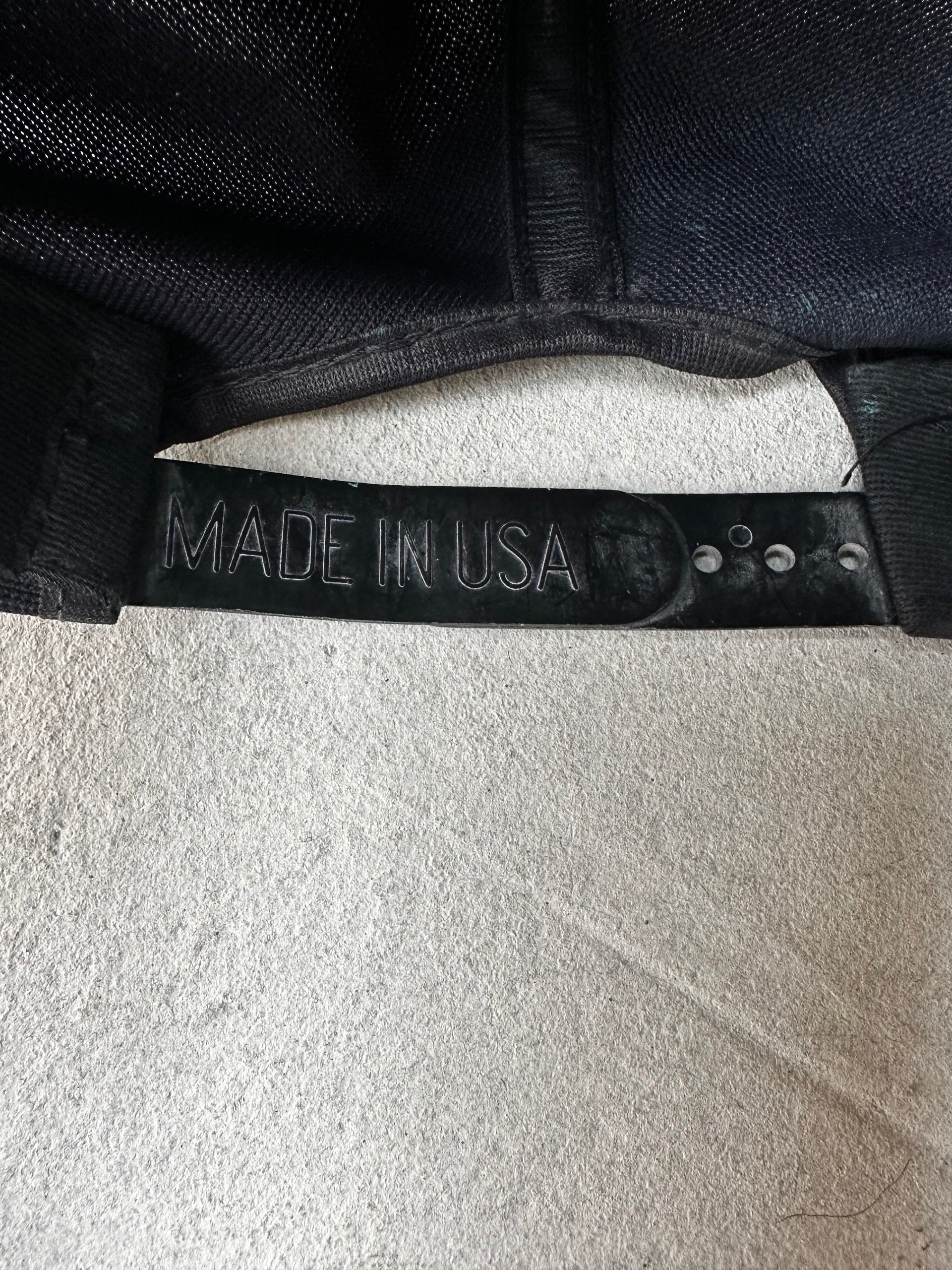 vintage black USS Milwaukee AOR-2 cap, made in the USA