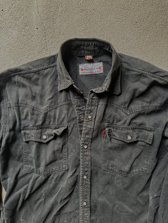 Vintage Levi’s Black Western Shirt – USA Made (Size L)