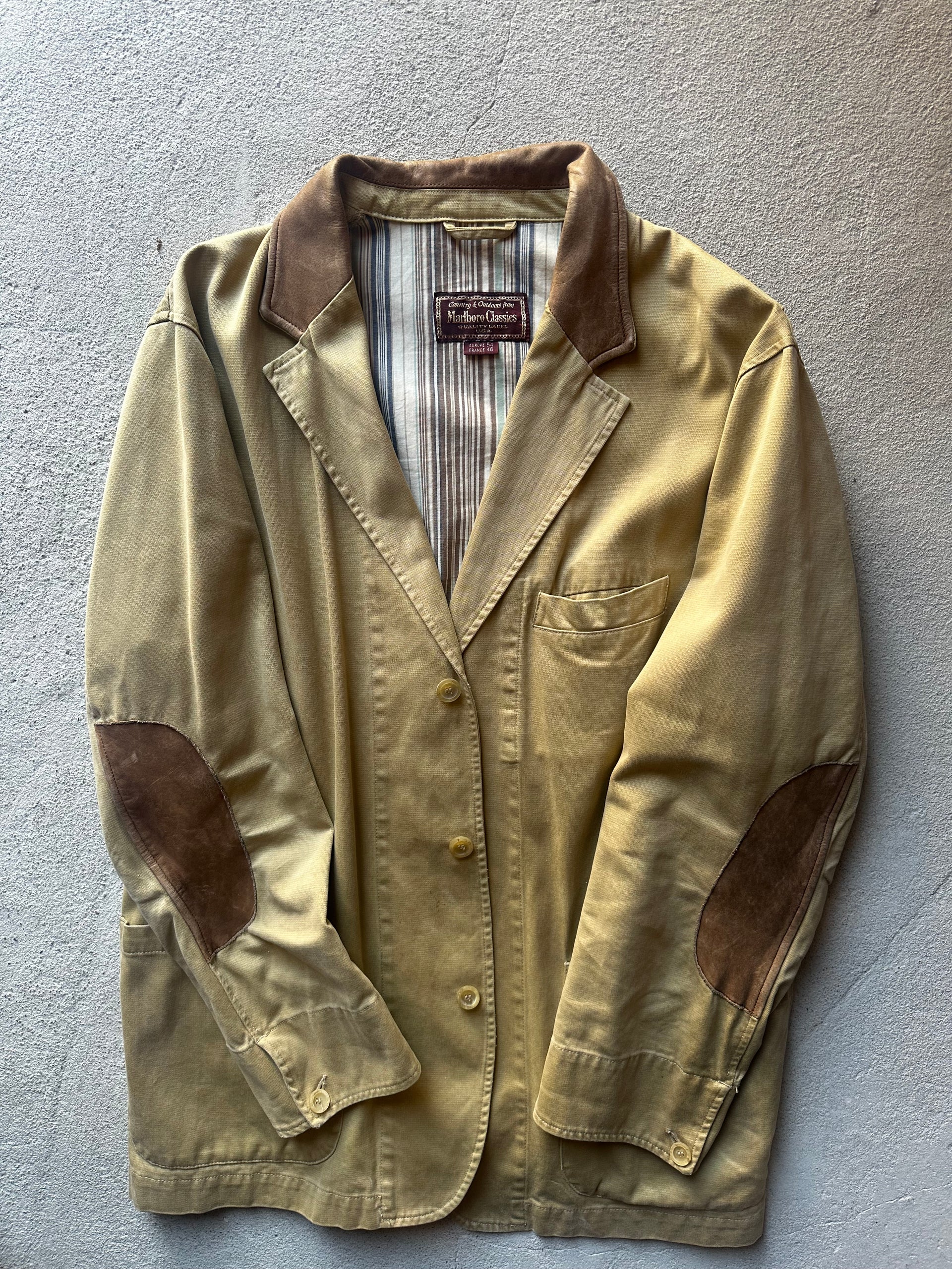 Marlboro Classics – Field Blazer with Suede Details (Size L)