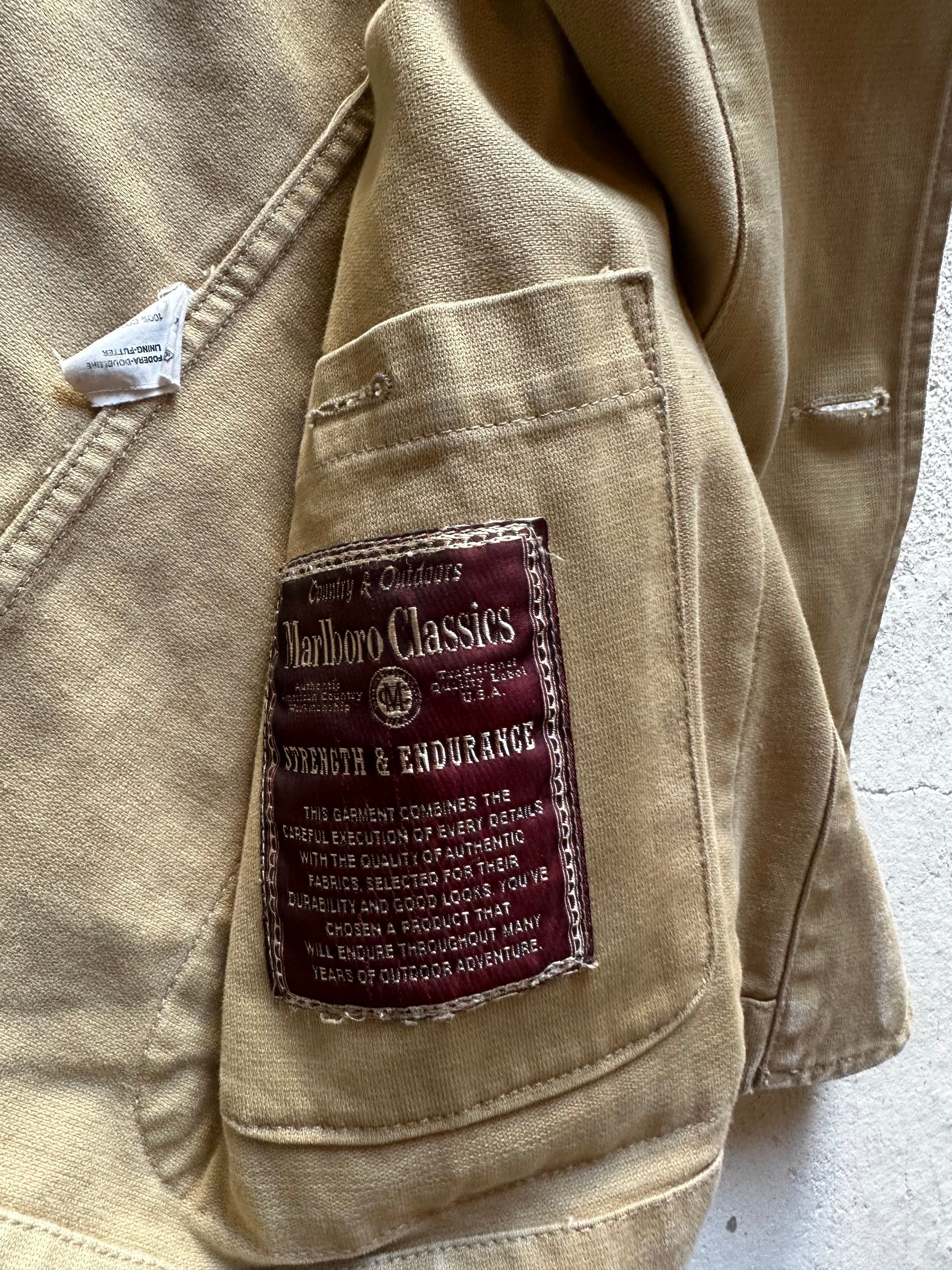 Marlboro Classics – Field Blazer with Suede Details (Size L)