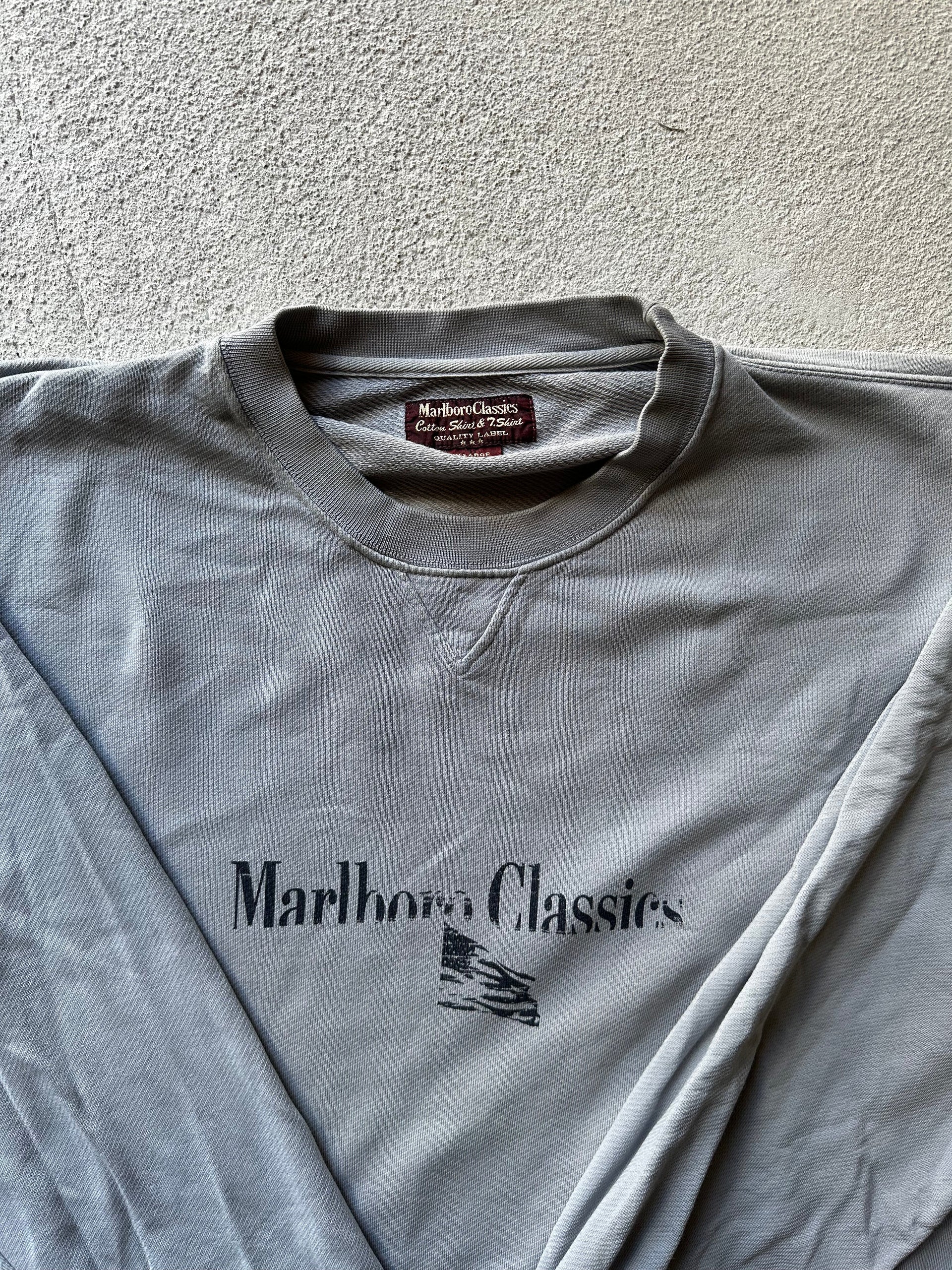 Vintage Marlboro Classics Sweatshirt – Washed Grey (XL/XXL)