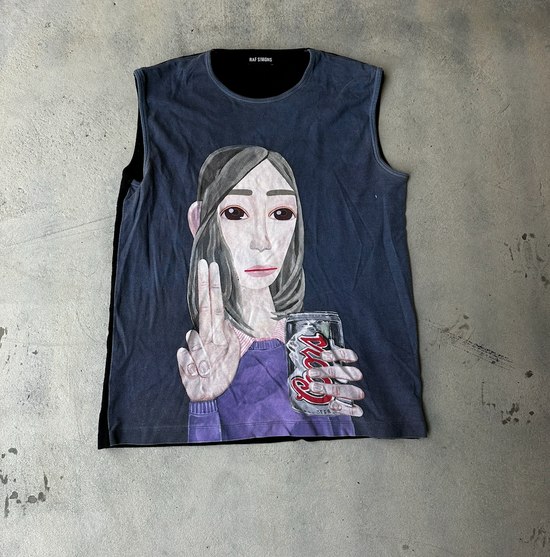 Raf Simons SS13 Brian Calvin Shirt sleeveless Tee.