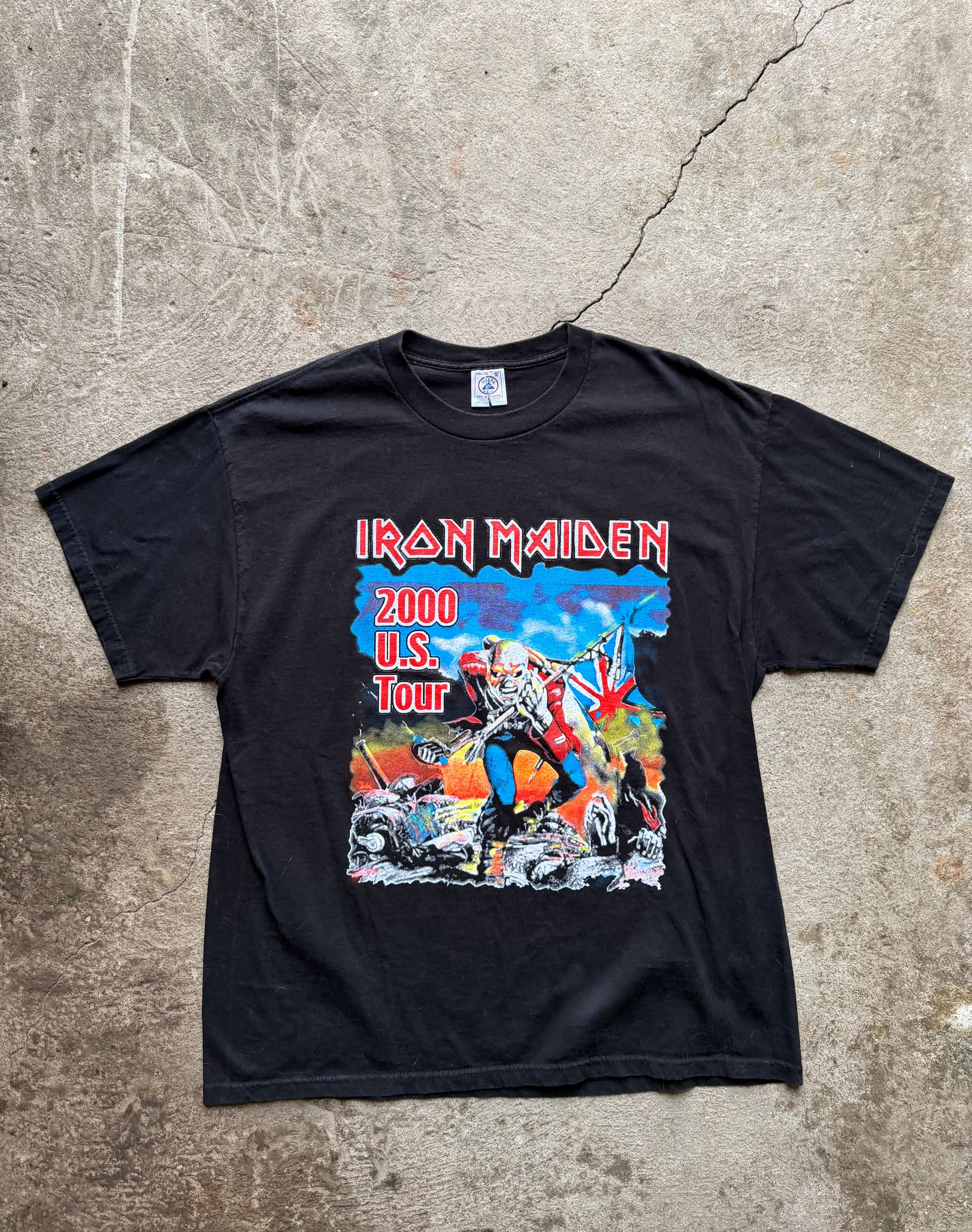 00s Iron Maiden & Queensrÿche 2000 U.S. Tour Tee | Size XL